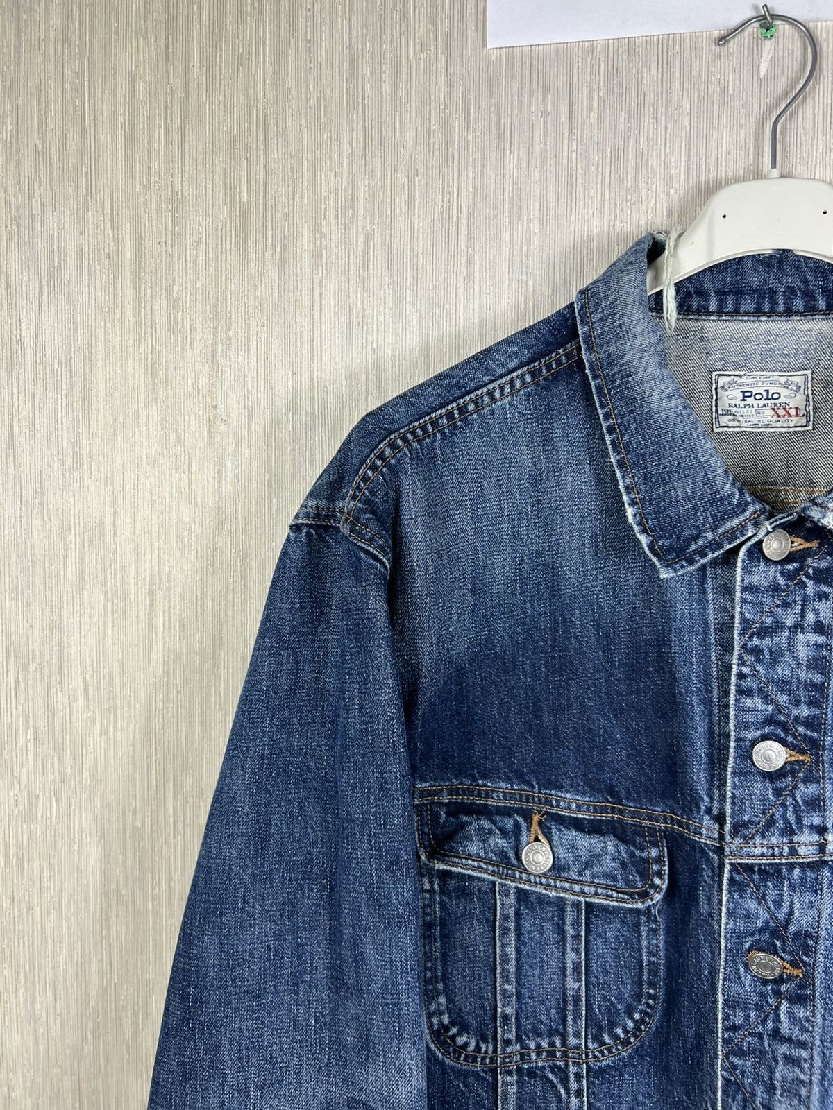 Ralph Lauren Vintage Polo Ralph Lauren thrashed distressed denim jacket Size US XXL / EU 58 / 5 - 4 Thumbnail