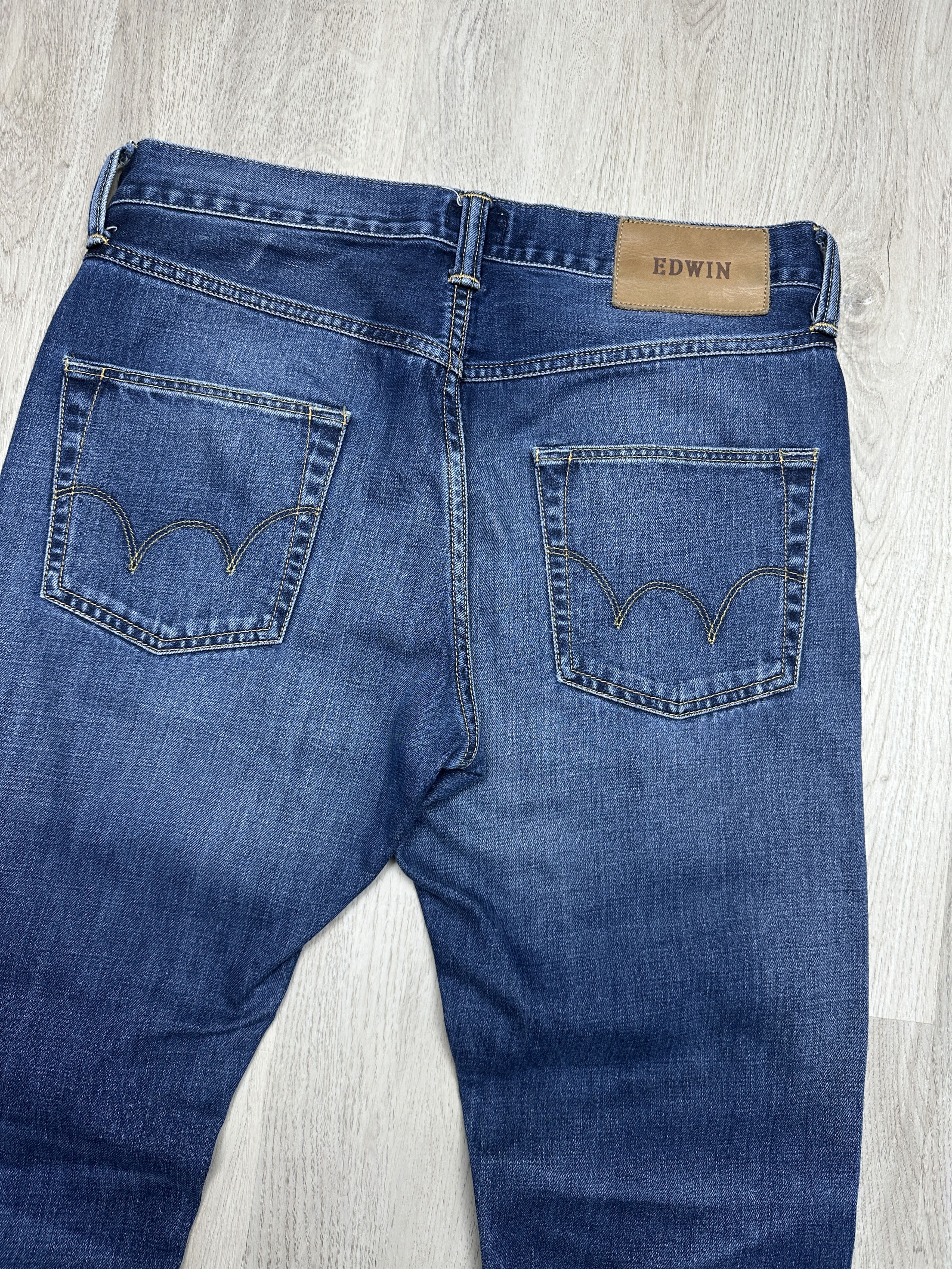 Edwin Edwin Mens Regular Tapered Denim Pants Jeans Size US 30 / EU 46 - 6 Thumbnail