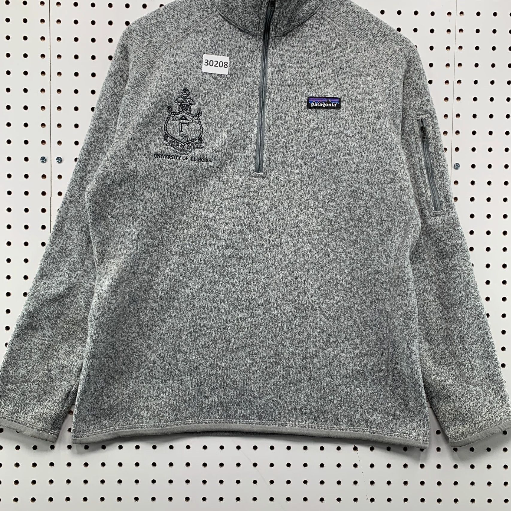 Patagonia Patagonia 1/4 Zip Better Sweater Gray Womens Large University Illinois 21x25 Jacket Womens L Gray University 21x25 Size L / US 10 / IT 46 - 7 Thumbnail