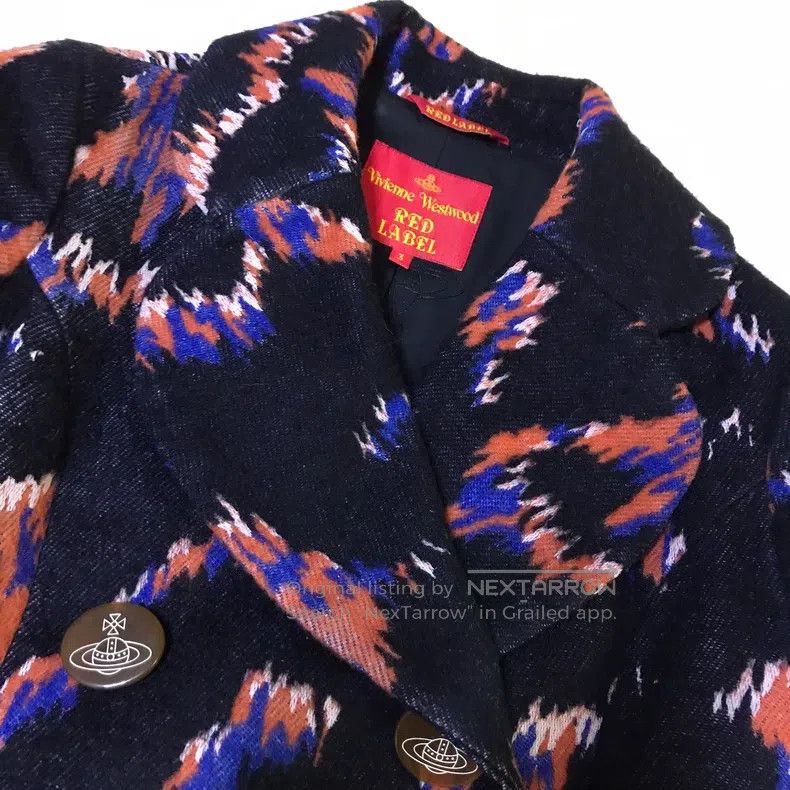Vivienne Westwood Vivienne Westwood Black Leopard Print Woolen Overcoat Size L / US 10 / IT 46 - 8 Thumbnail