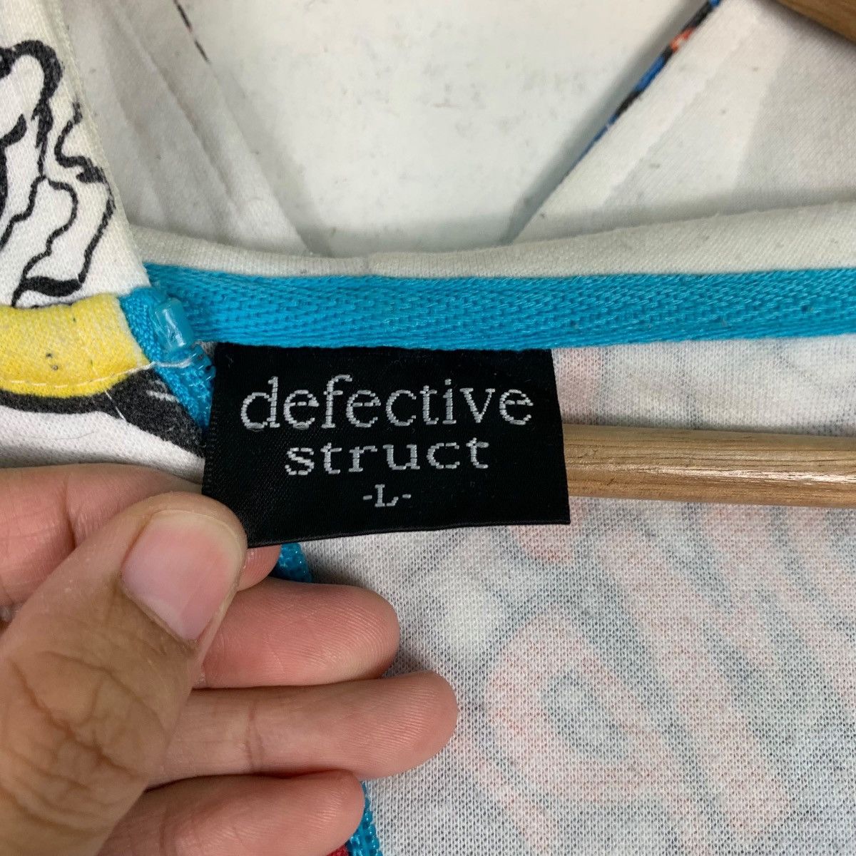 Japanese Brand DEFECTIVE STRUCT Fullprint Comics Zipper Hoodies #0578-C26 Size US L / EU 52-54 / 3 - 15 Thumbnail