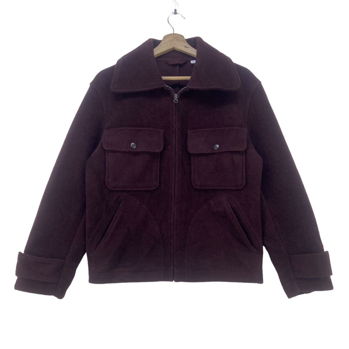 Lemaire × Uniqlo Uniqlo X Lemaire Cropped Trucker Style Wool Jacket Size US S / EU 44-46 / 1 - 1 Thumbnail