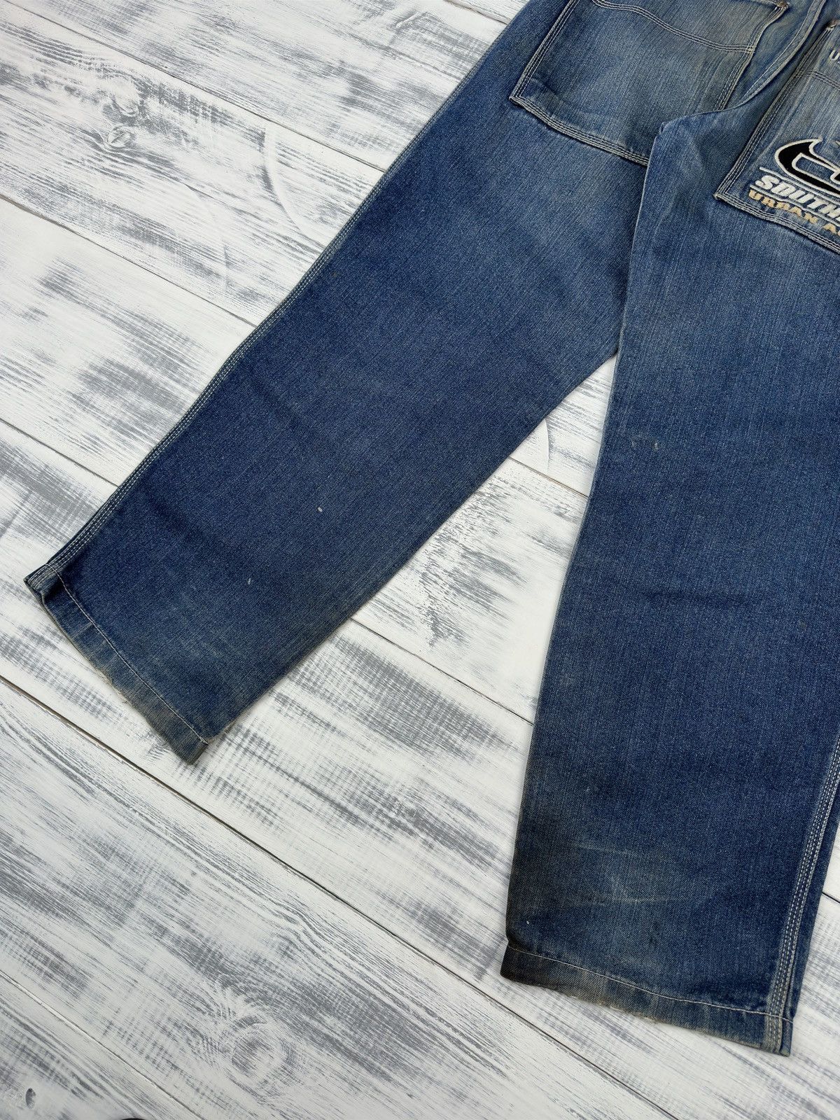 Southpole × Vintage VINTAGE SOUTHPOLE JEANS BAGGY DENIM SKATER DISTRESSED DENIM Size US 30 / EU 46 - 4 Thumbnail