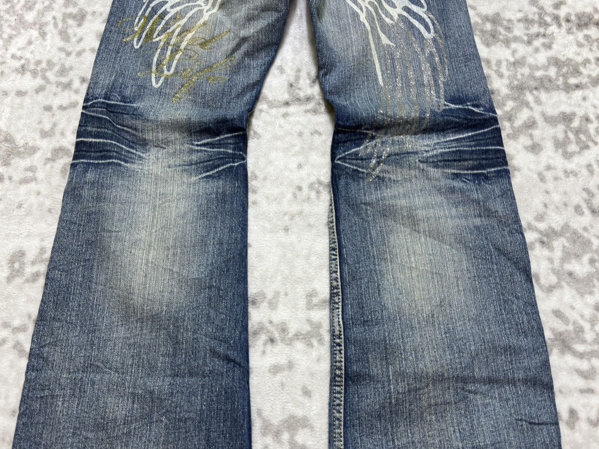 Vintage Vintage Wild Life Angel Wing Flared Y2K Denim Jeans Size US 29 - 13 Thumbnail