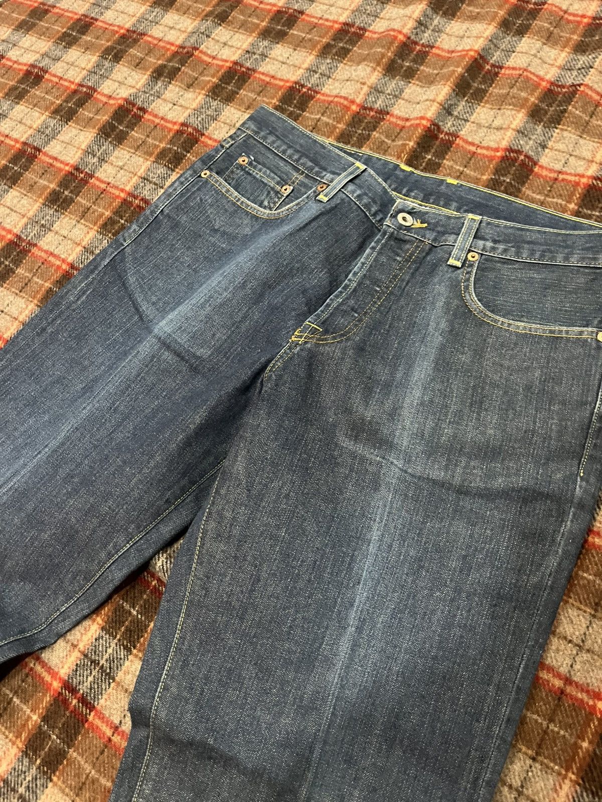 Levi's × Lucky Brand × Vintage Vintage 90’s made in USA lucky brand Starched Jeans Size US 34 / EU 50 - 3 Thumbnail