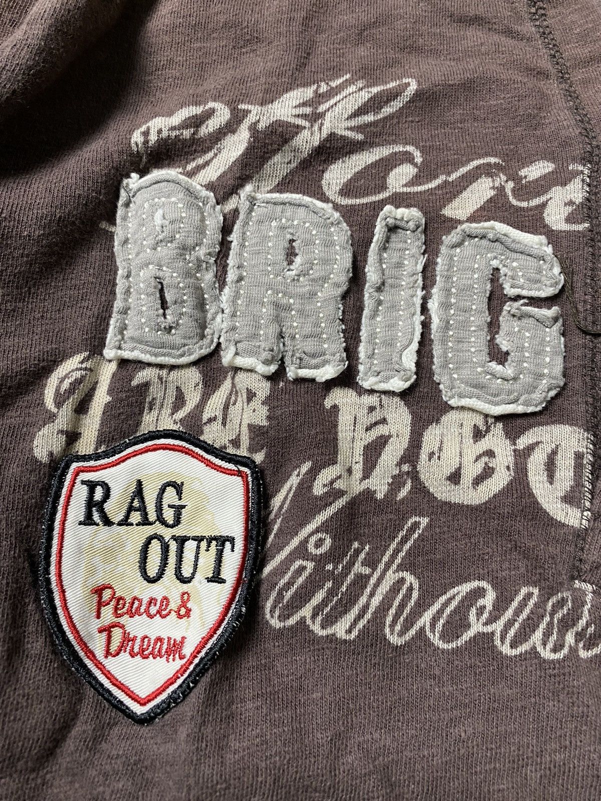 Beauty Beast × Hysteric Glamour × Japanese Brand Rag Out Poem Patch Lonsgleeve Size US L / EU 52-54 / 3 - 6 Thumbnail