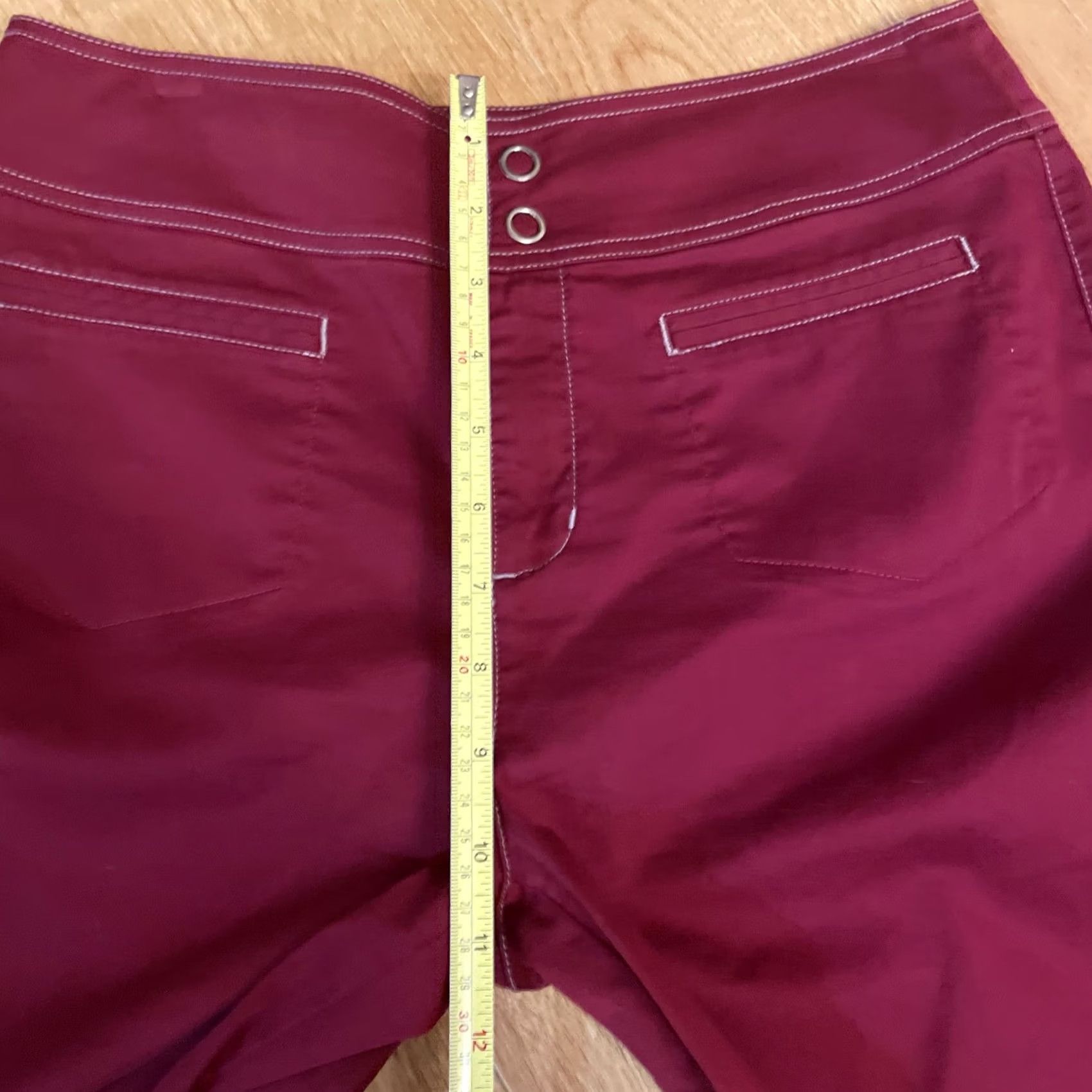 Vintage VINTAGE Chico's Womens Wide Leg Dress Pants Sz 0.5 Cranberry Red Stretch Y2K Low Rise Pants Womens Boys Girls Mens Size 28" / US 6 / IT 42 - 5 Thumbnail