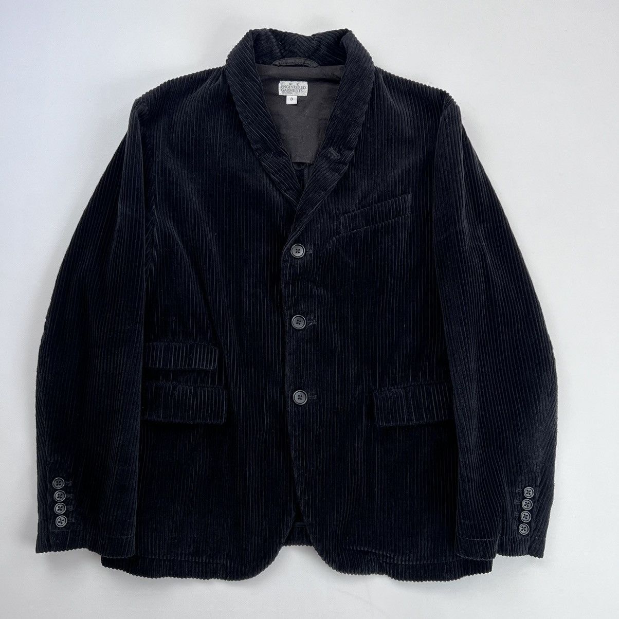 image of Fwk Engineered Garments Corduroy Blazer Jacket in Black, Women's (Size Medium)