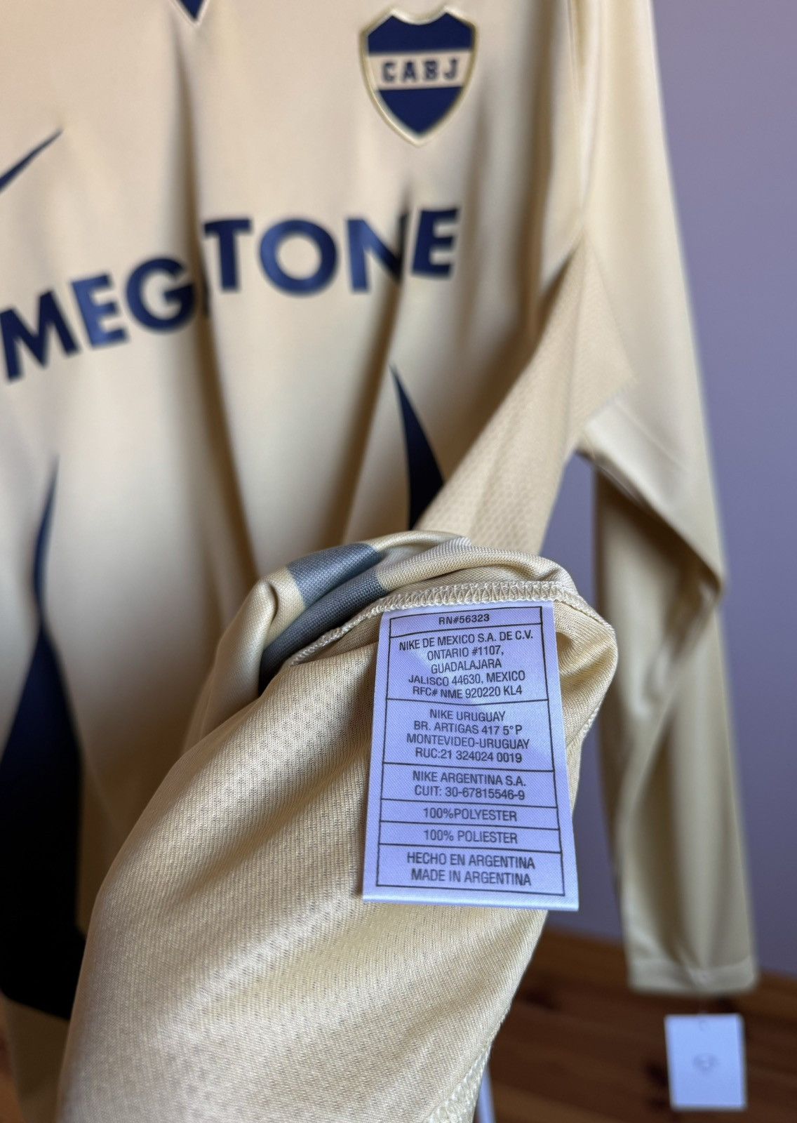 Nike Vintage Boca Juniors 2007 Long Sleeves Jersey Nike Megatone Size US M / EU 48-50 / 2 - 15 Thumbnail