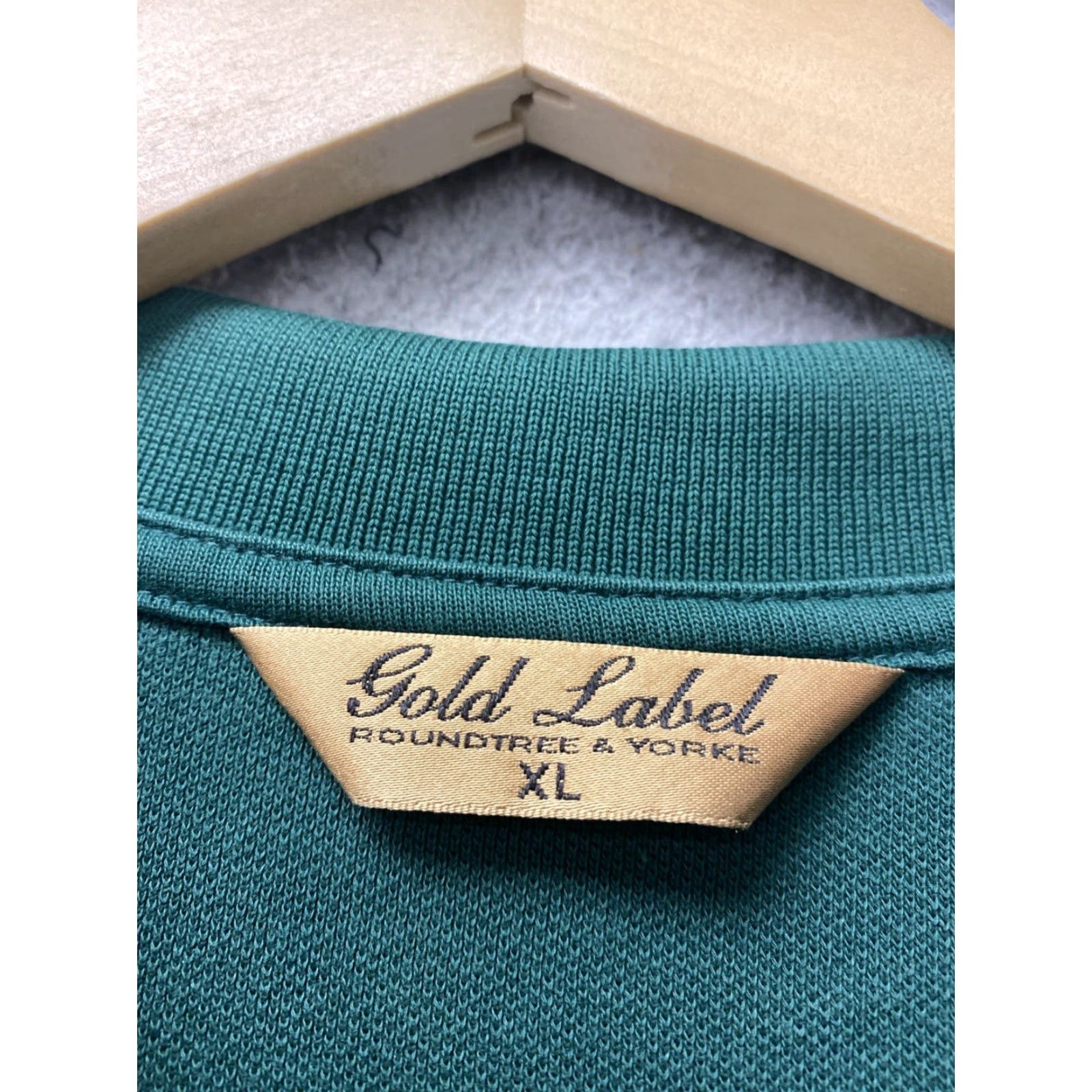 Roundtree & Yorke Roundtree & Yorke Gold Label Polo Shirt XL Green Short Sleeve Collared Casual Business Mens Size US XL / EU 56 / 4 - 3 Thumbnail