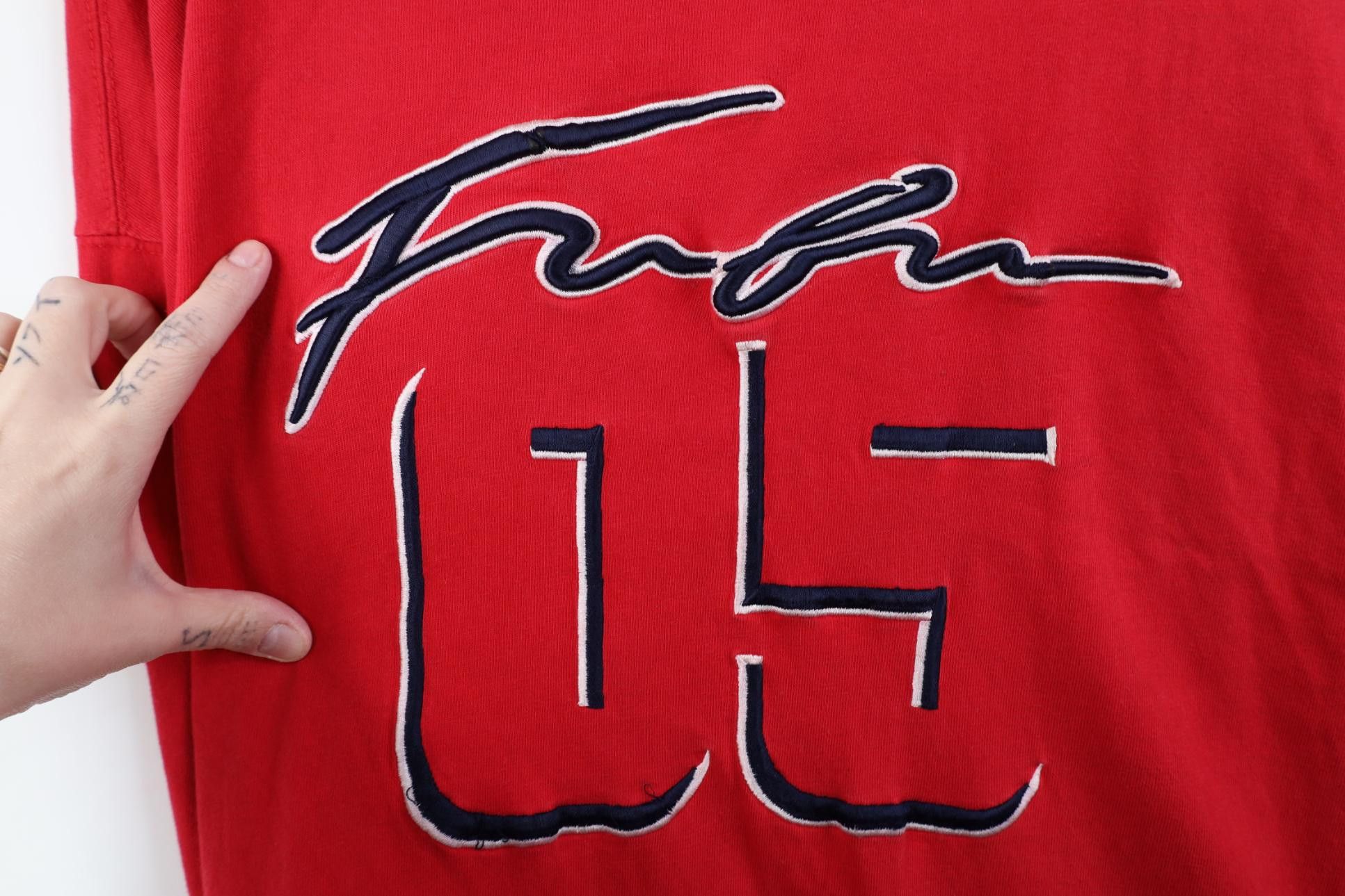 Fubu Vintage 90s Y2K FUBU Fit Long Sleeve T-Shirt Red Cotton Size US XXL / EU 58 / 5 - 4 Thumbnail