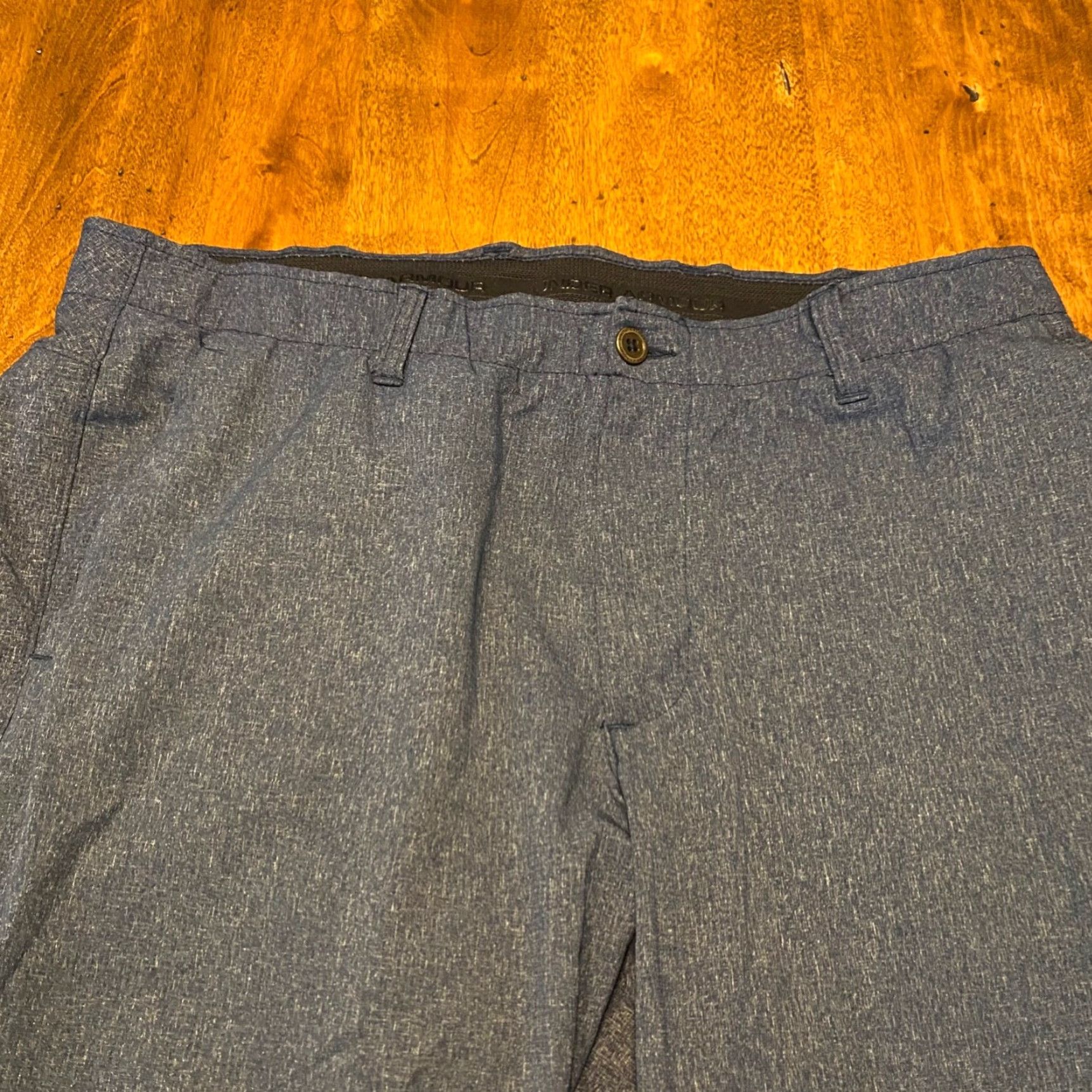 Under Armour Under Armour Pants Mens 38x30 Blue Golf Outdoors Belt Loops 5-Pocket Chino Regular Straight Vintage No Size US M / EU 48-50 / 2 - 2 Thumbnail