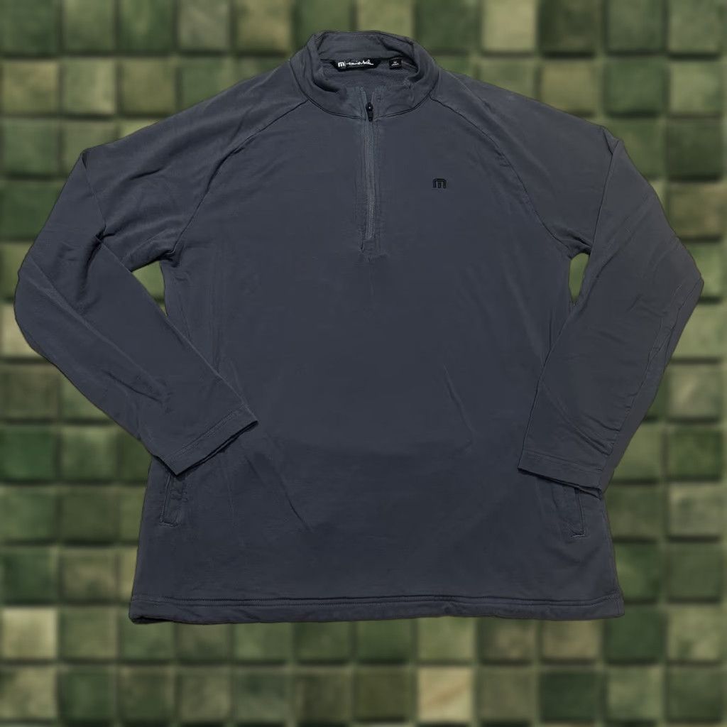 TravisMathew Travis Mathew 1/4 Zip Pullover Jacket Mens Medium Gray Pockets Casual Sports Outdoor Golf Hiking Walking Size US M / EU 48-50 / 2 - 1 Thumbnail