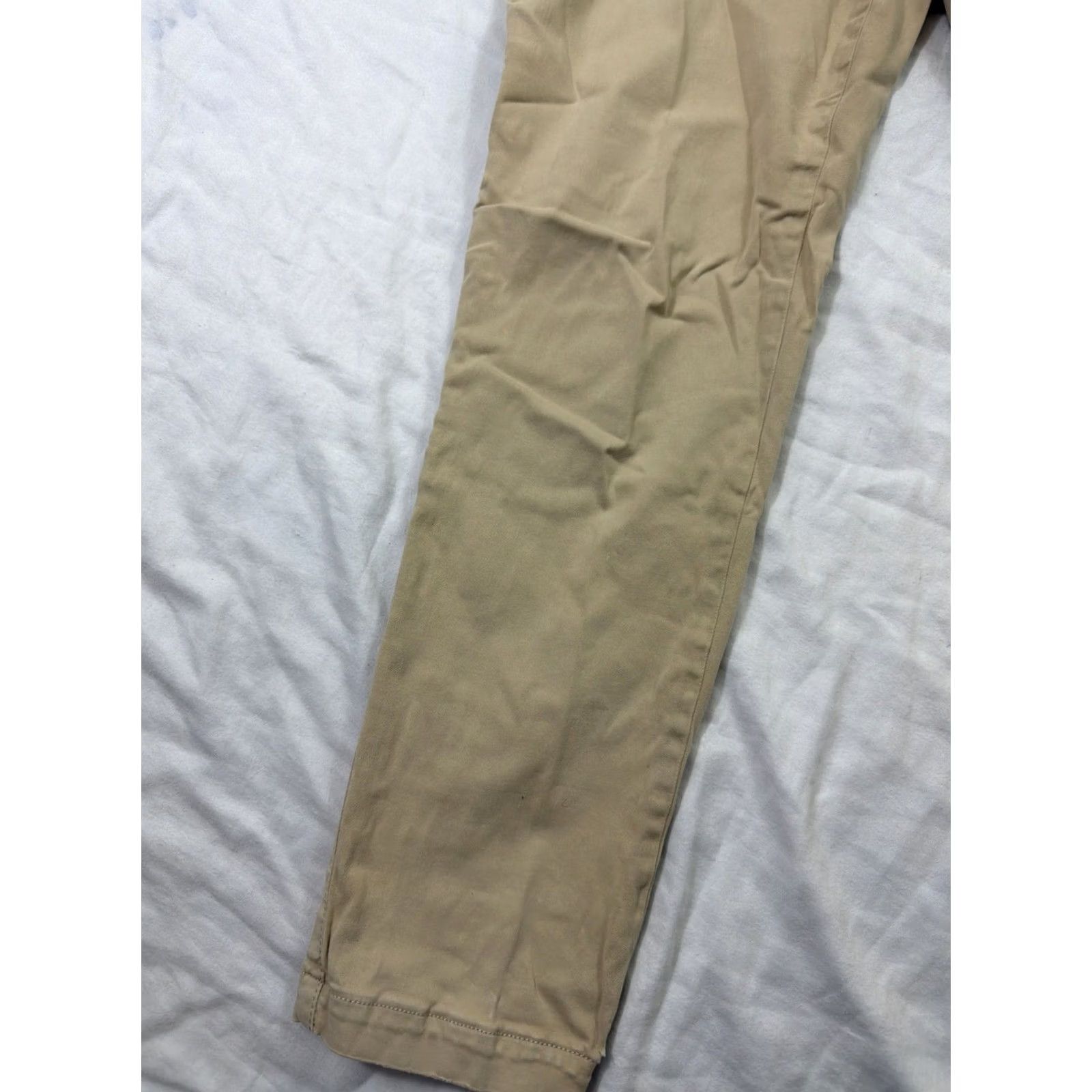 Banana Republic Banana Republic Women’s Chino Pants Beige Sloan Fit Cotton Blend Size 6 Regular Womens Size 28" / US 6 / IT 42 - 3 Thumbnail