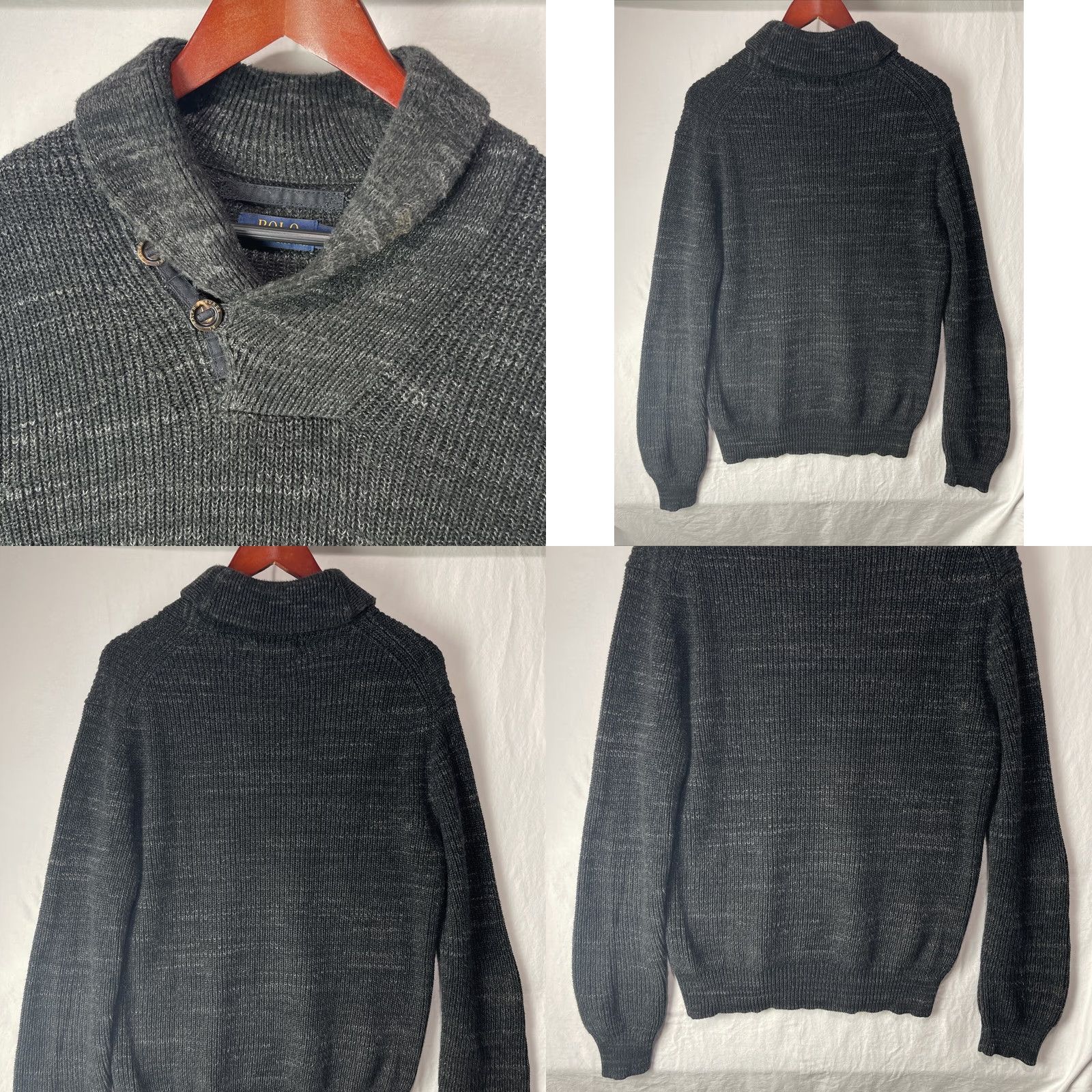 Polo Ralph Lauren Polo Ralph Lauren Sweater Mens Small Shawl Collar Fisherman Button Knit Adult Size US S / EU 44-46 / 1 - 8 Thumbnail