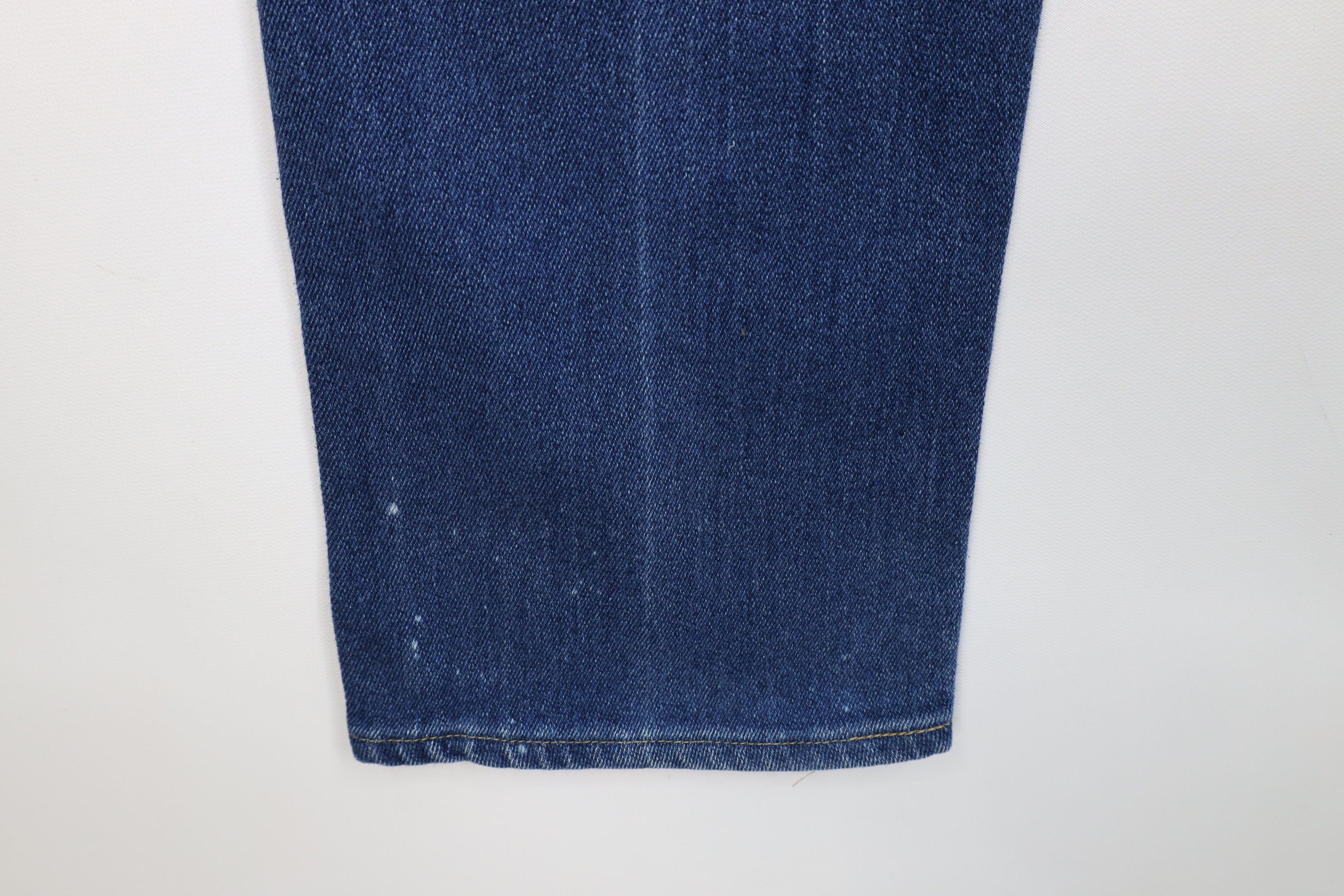 Lee Vintage 70s Lee Distressed Flared Denim Jeans Blue USA Size 27" / US 4 / IT 40 - 14 Thumbnail