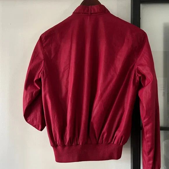 Members Only Members Only Bomber Cafe Jacket Burgundy Red 80s Size US S / EU 44-46 / 1 - 4 Thumbnail