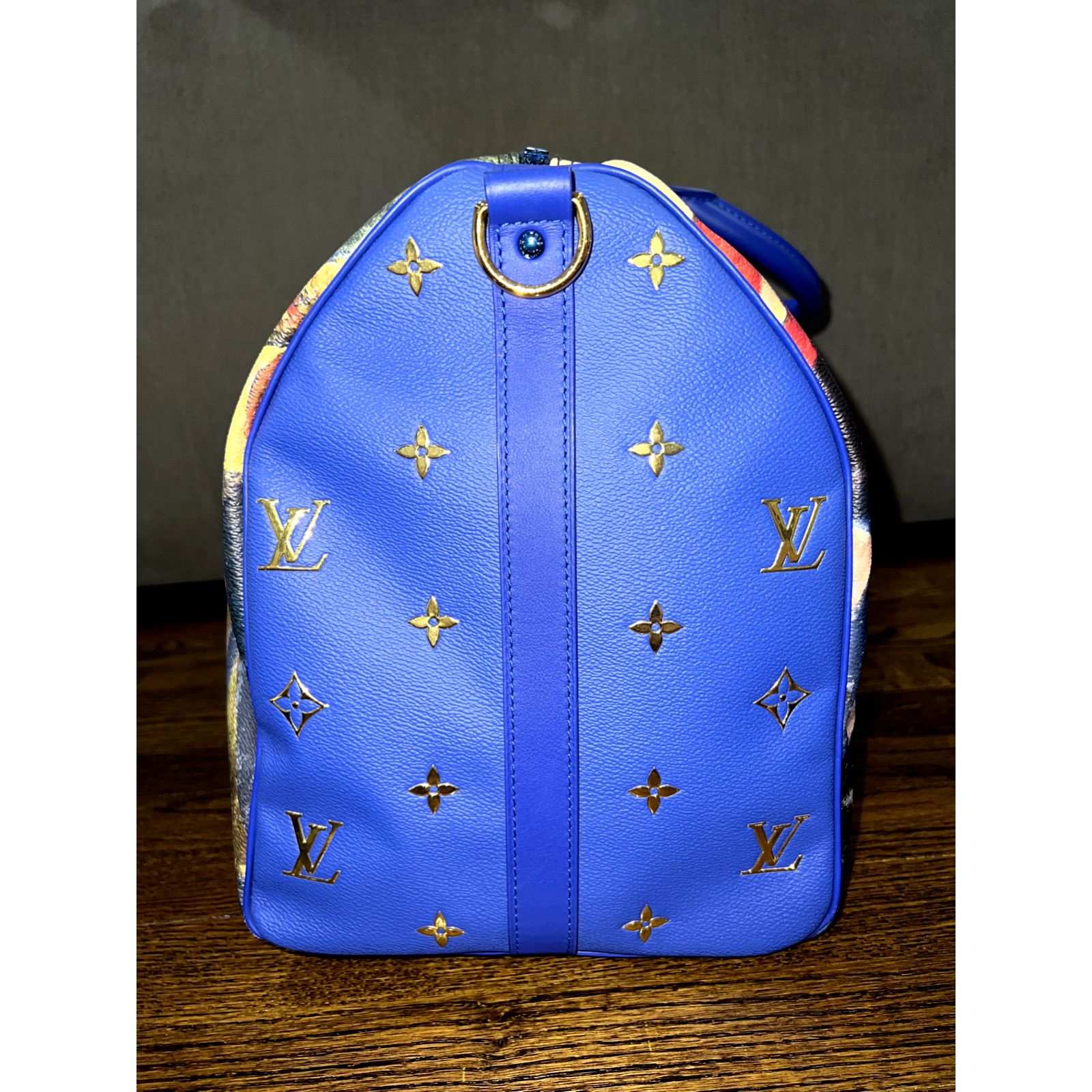 Louis Vuitton Louis Vuitton Keepall Bandouliere Gauguin Blue Travel Bag Size ONE SIZE - 6 Thumbnail