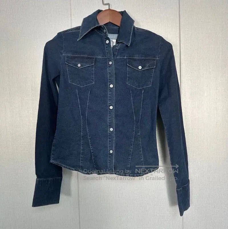 Versace Versace Blue Cotton Women's Jacket . Size XS / US 0-2 / IT 36-38 - 1 Thumbnail