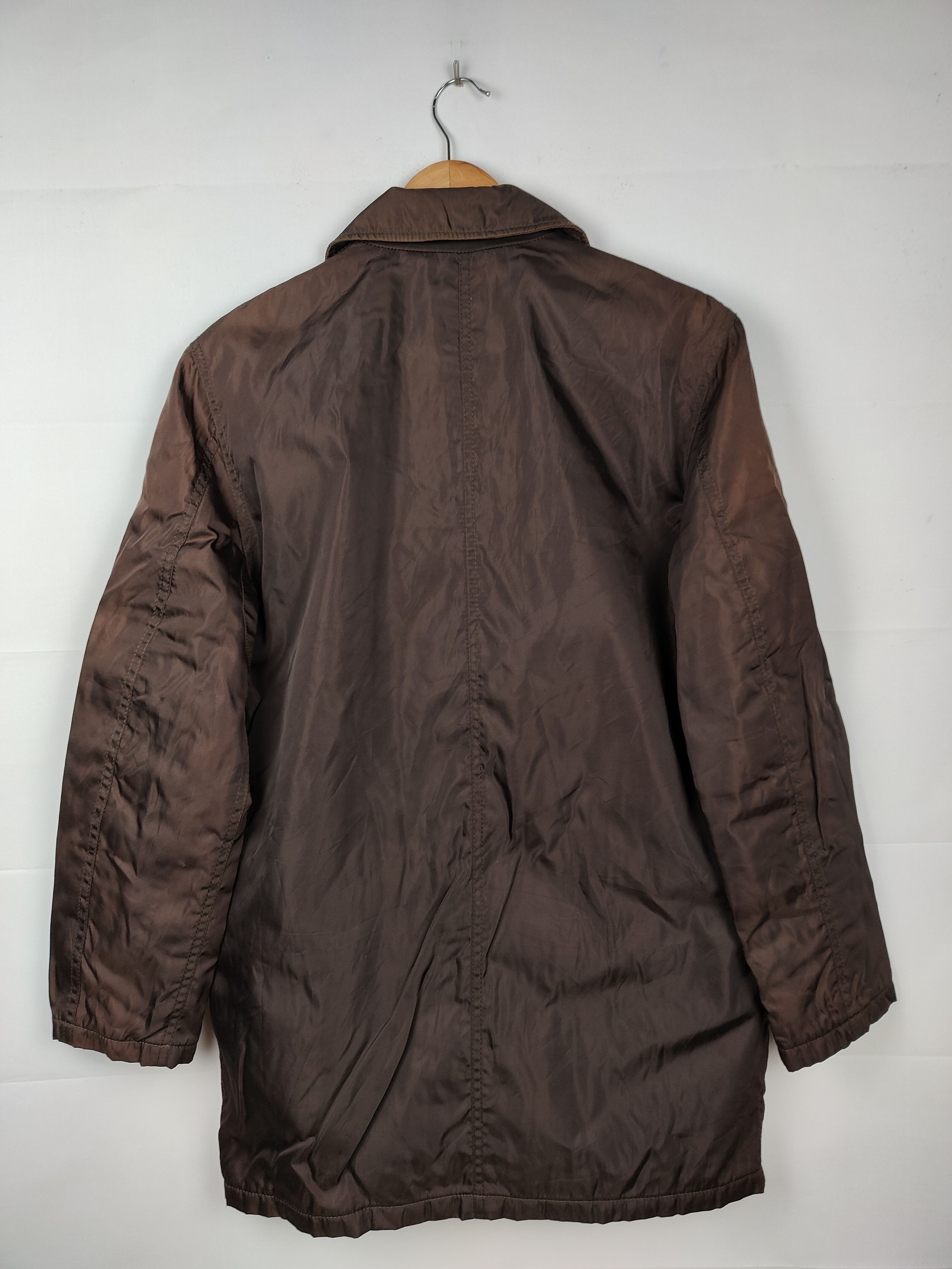 Prada × Vintage Vintage Prada Nylon Peacoat Jacket Made In Italy Size US M / EU 48-50 / 2 - 7 Thumbnail