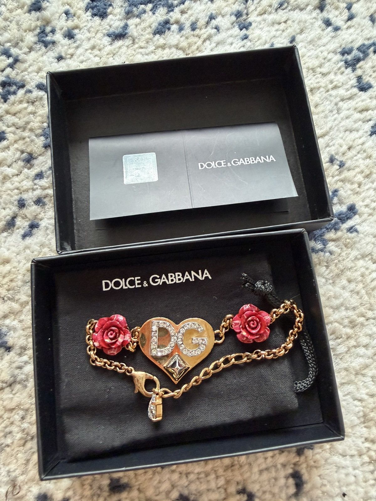 Dolce & Gabbana Dolce & GABBANA heart and DG logo charm bracelet Size ONE SIZE - 1 Thumbnail