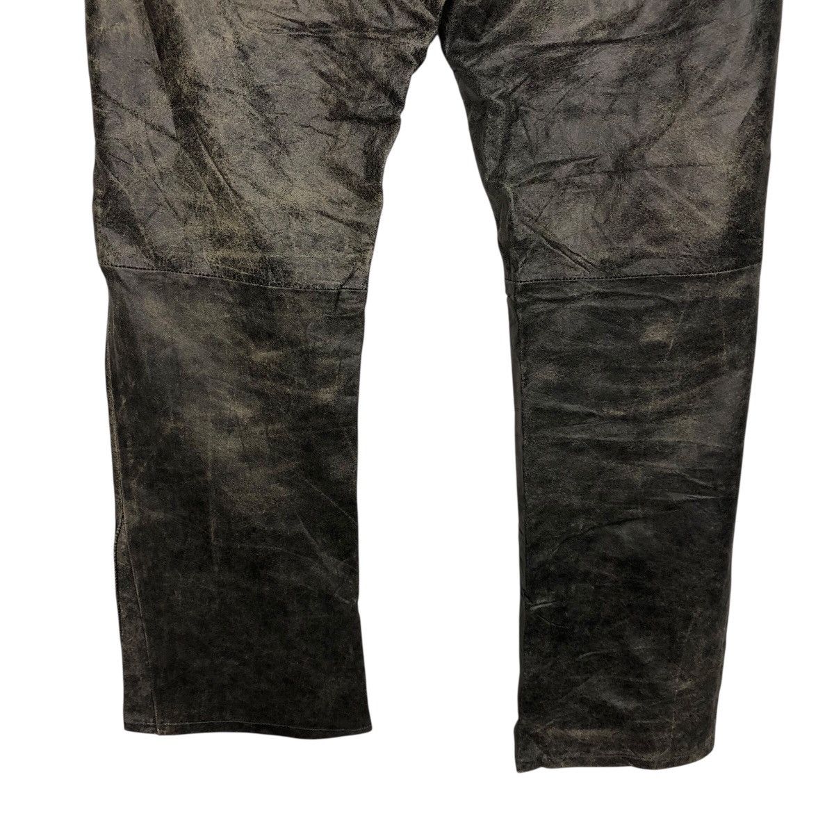 Japanese Brand 📌Vintage Biker Racing Leather Pants Dual Issey Miyake Size US 32 / EU 48 - 12 Thumbnail