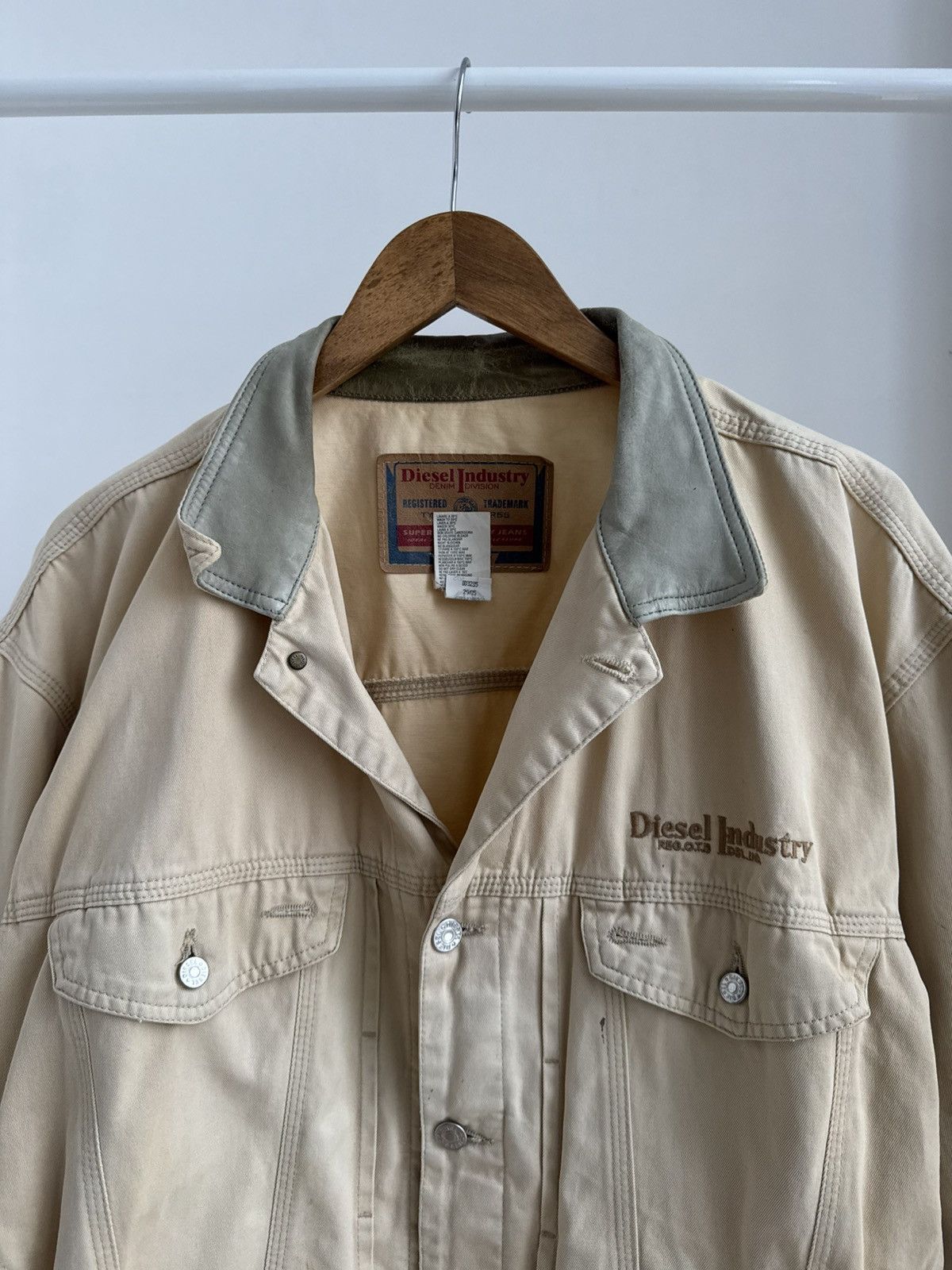 Diesel Vintage Diesel 90s Workwear Beige Utility Canvas Button-Up Size US L / EU 52-54 / 3 - 5 Thumbnail