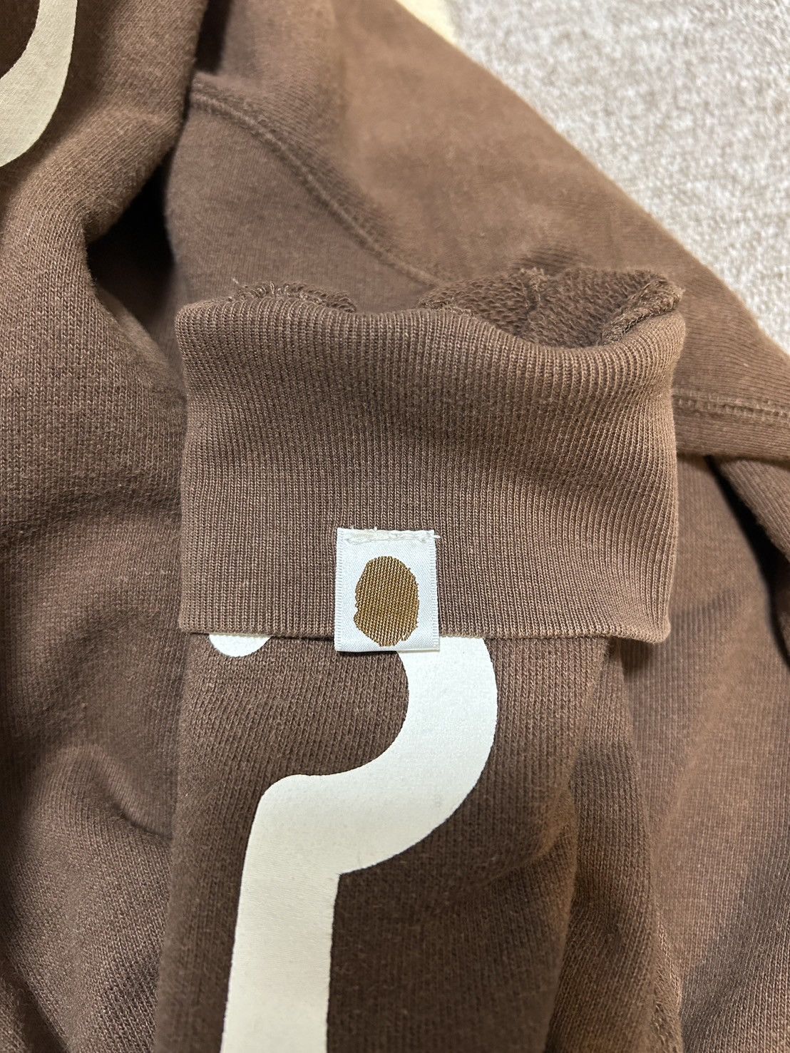 Bape OG Bape Brown Baby Milo Bone Full Zip Hoodie Size US L / EU 52-54 / 3 - 7 Thumbnail