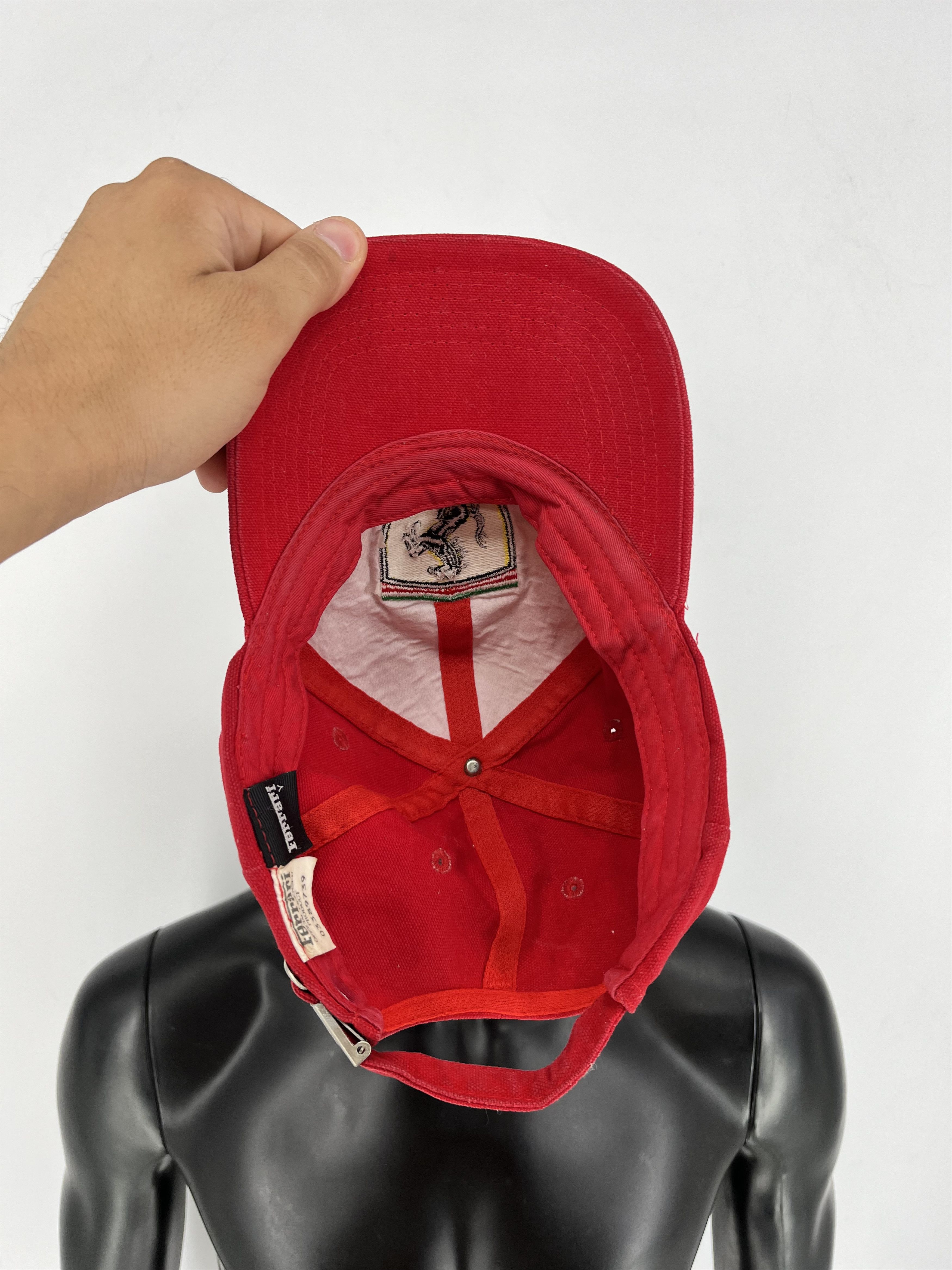 Ferrari Y2k Vintage Ferrari Racing Formula One Red Hype Hat Cap Size ONE SIZE - 8 Thumbnail