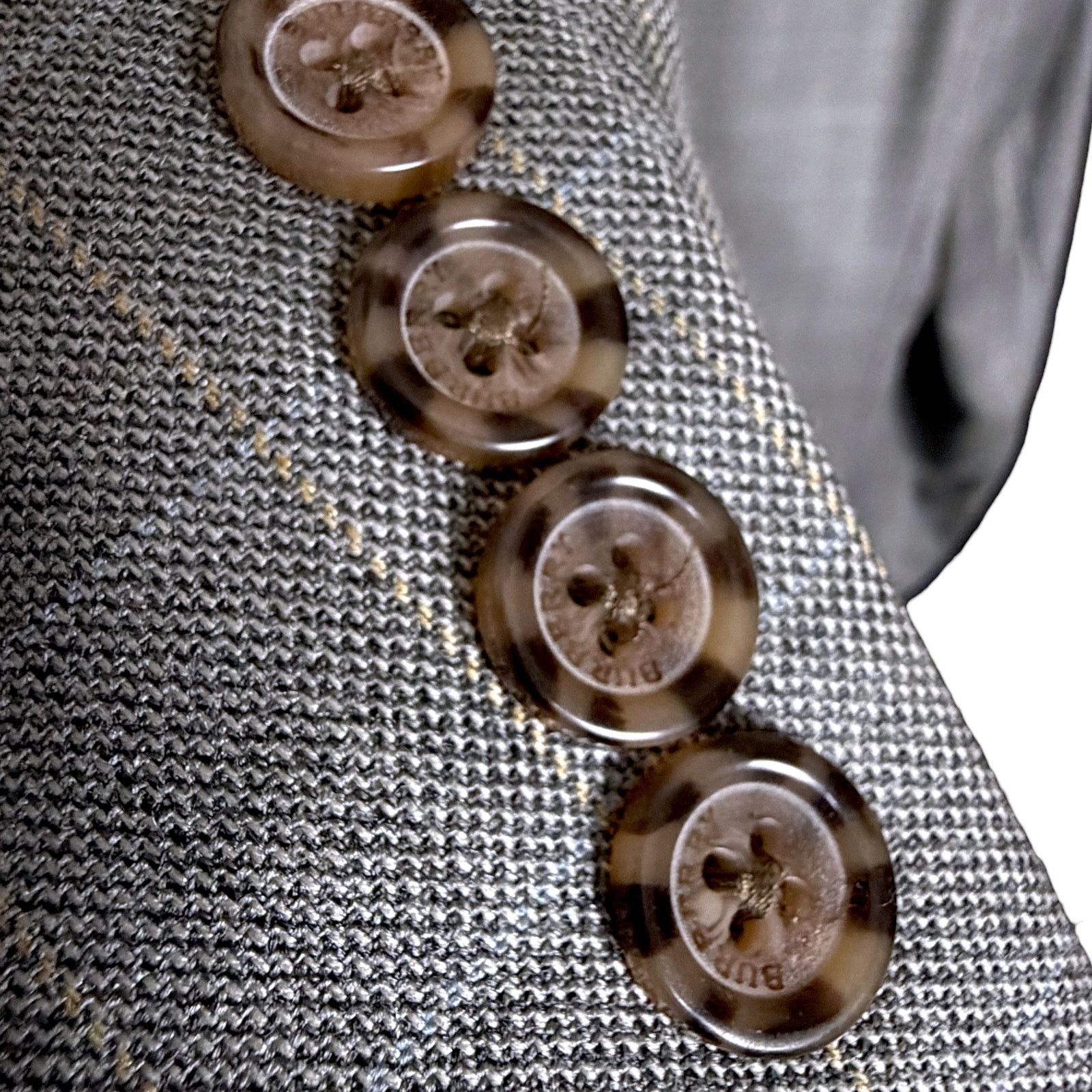 Burberry Burberry London Gray Blazer Plaid Silk Wool Men 42R Luxury Size 42R - 12 Thumbnail