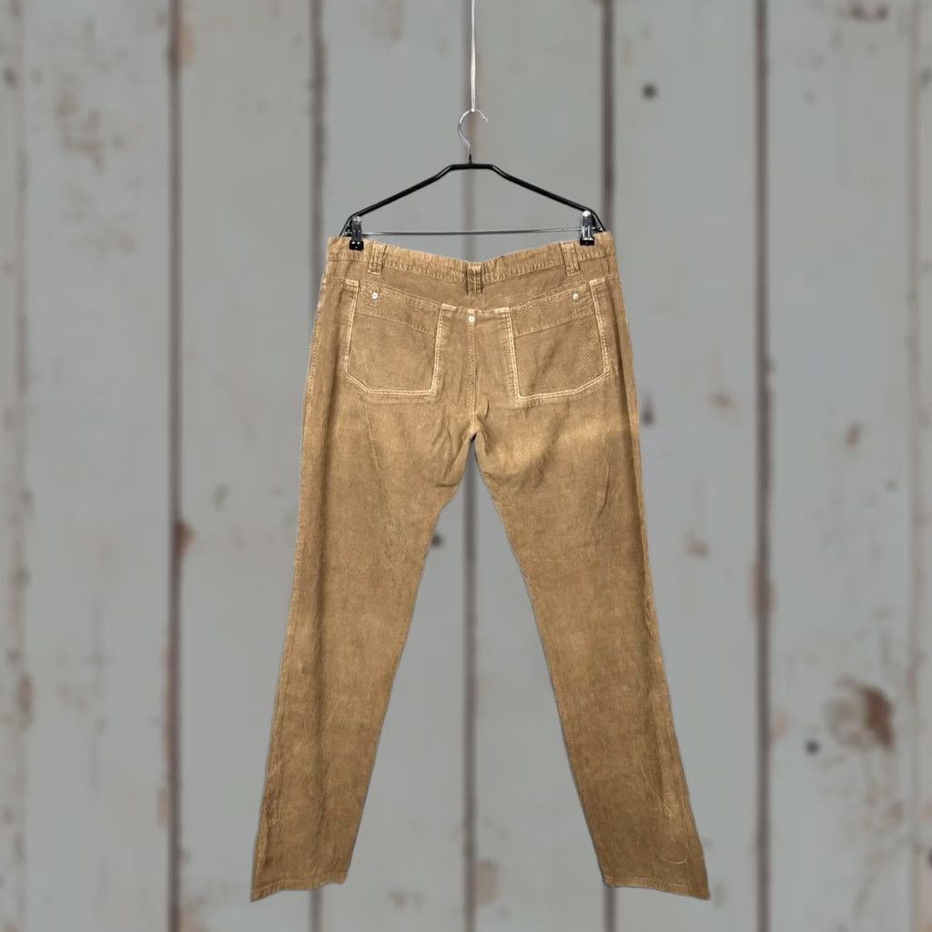Dolce & Gabbana Dolce&Gabbana Mens Casual Pants Brown Cotton Corduroy Straight Leg Size 54 Regular Front Flat Size US 38 / EU 54 - 1 Thumbnail