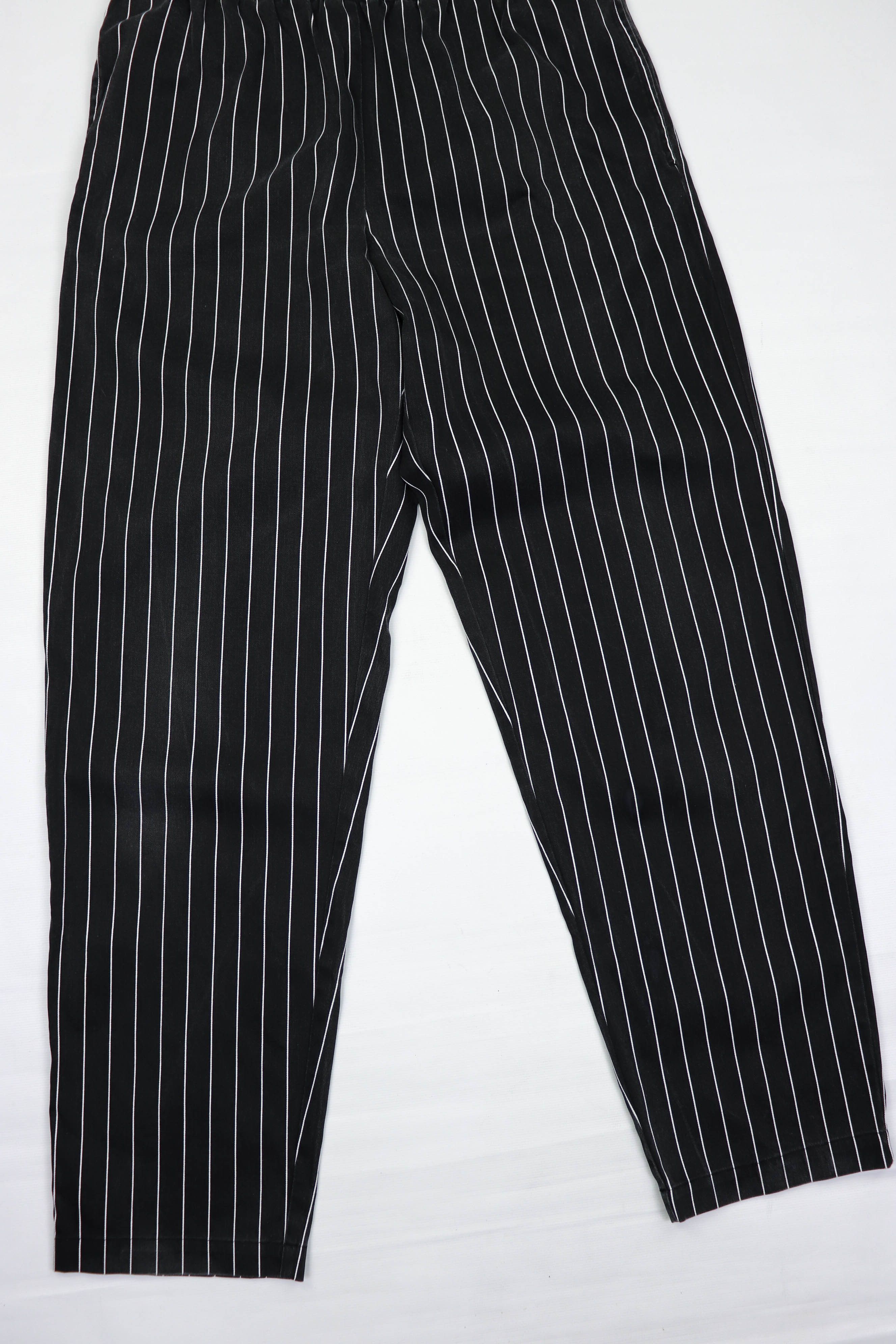 Other Vintage Lutteurs Striped Black Workers Chore Pants Size US 32 / EU 48 - 4 Thumbnail