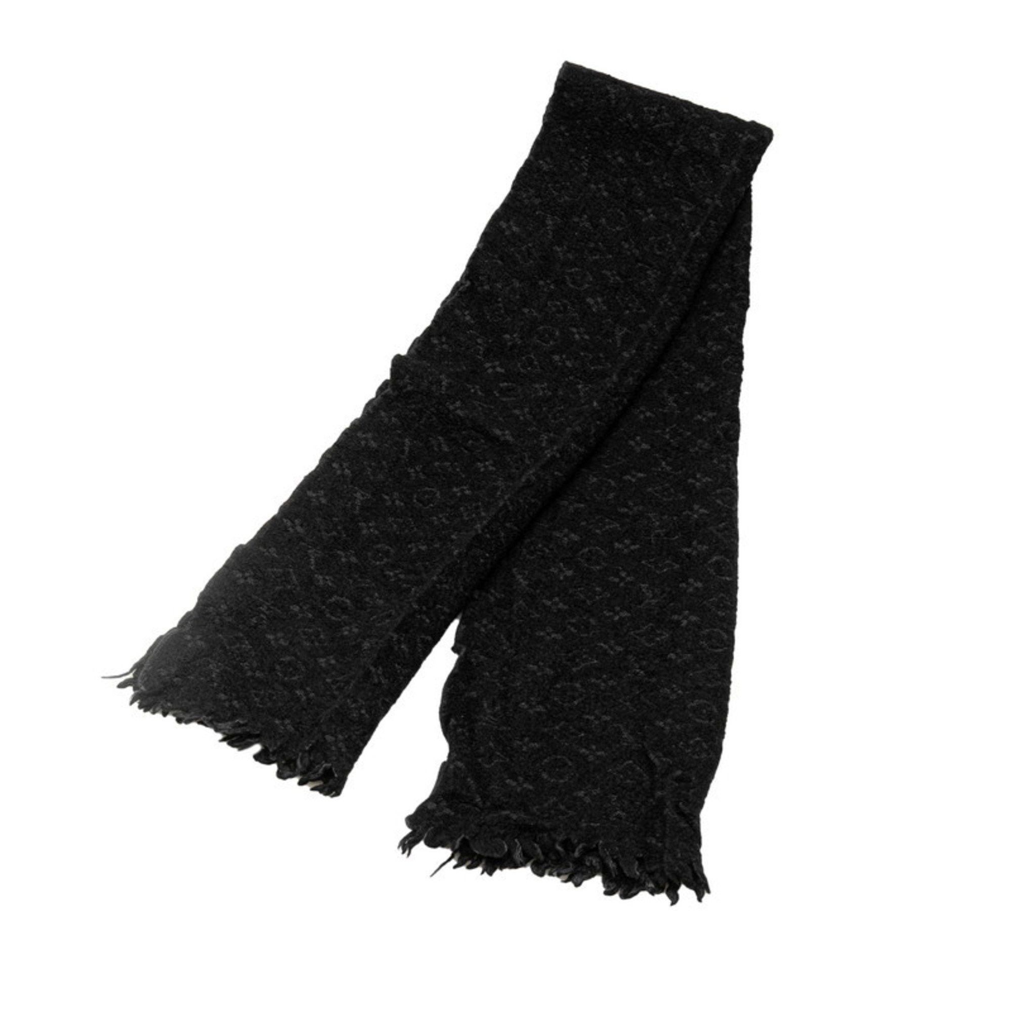 Louis Vuitton Echarpe Monogram Classic Scarf M70520 Noir Black