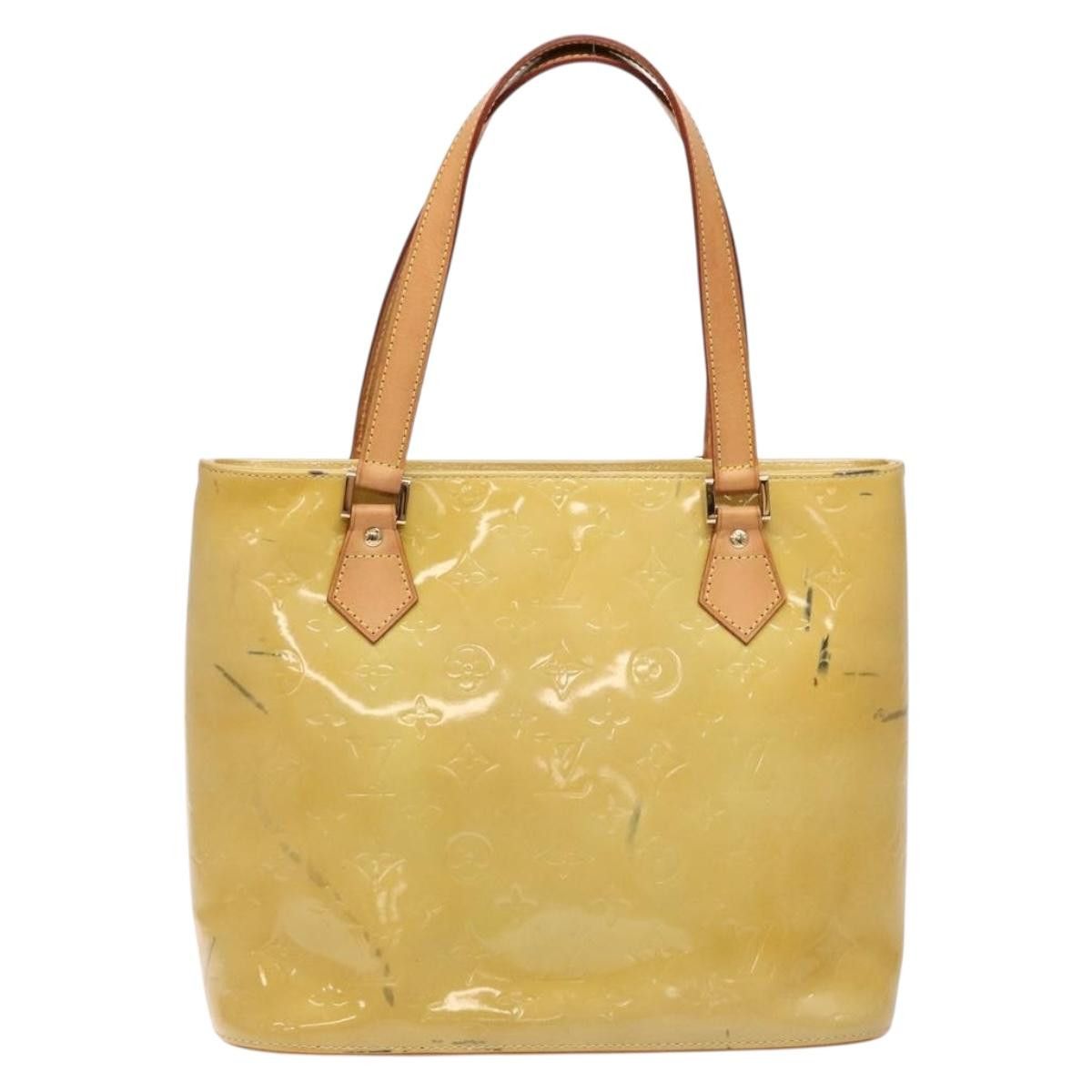 Louis Vuitton LOUIS VUITTON Monogram Vernis Houston Hand Bag Beige M91004 Size ONE SIZE - 2 Thumbnail
