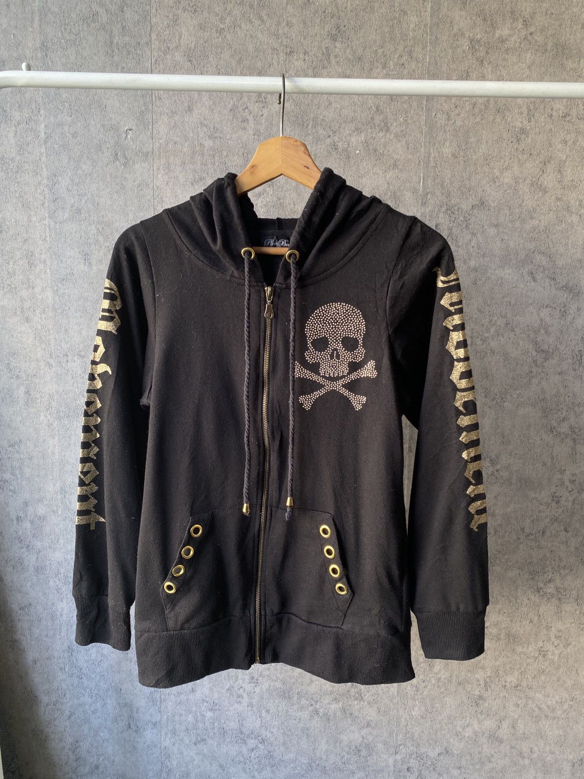 Japanese Brand Plein Beaute Skull Design Style y2k Hoodie Size US S / EU 44-46 / 1 - 3 Thumbnail