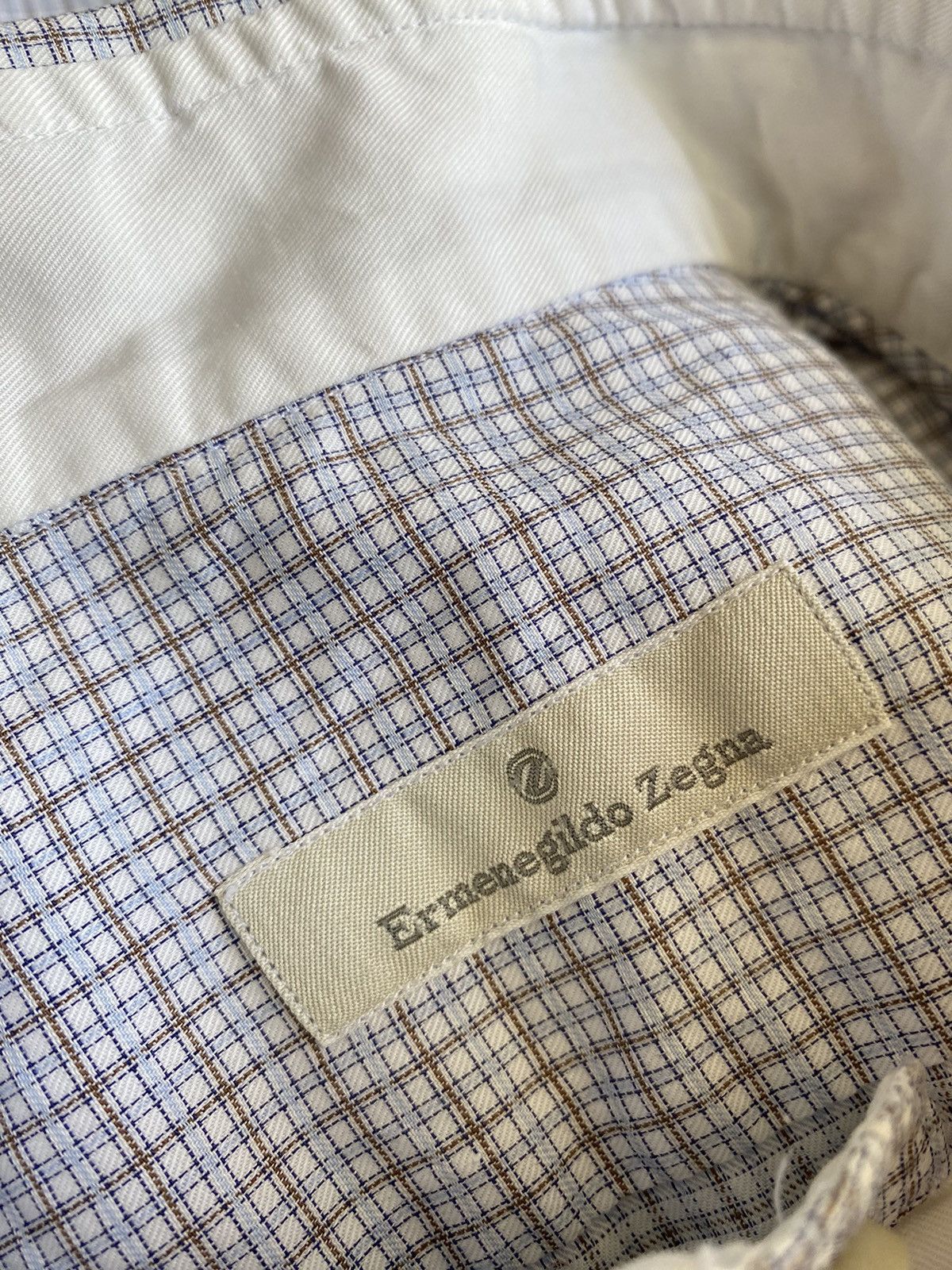 Ermenegildo Zegna Ermenegildo Zegna check shirt Size US L / EU 52-54 / 3 - 5 Thumbnail