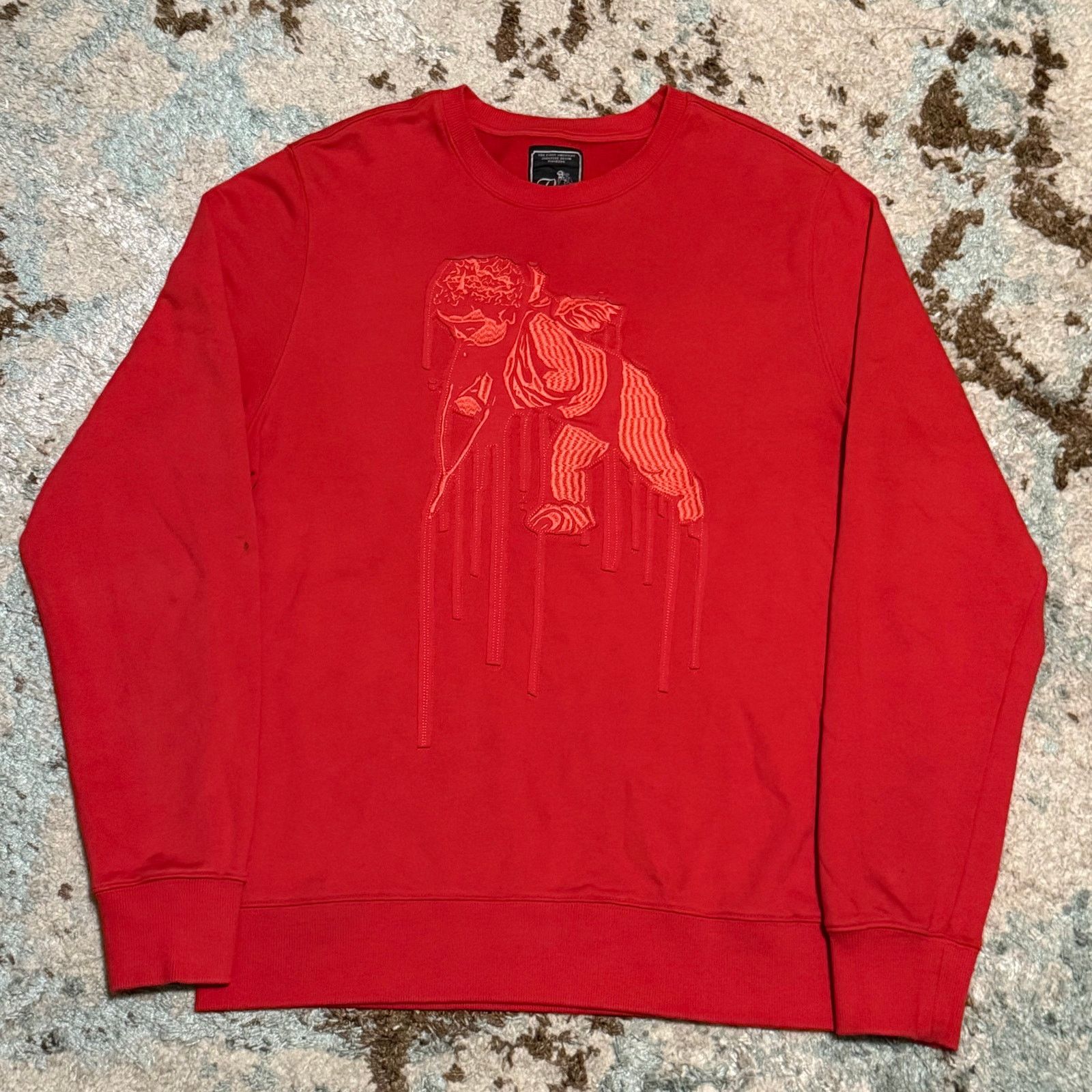 Prps PRPS Pullover Sweatshirt Big Logo Size XL Designer Red Size US XL / EU 56 / 4 - 1 Thumbnail