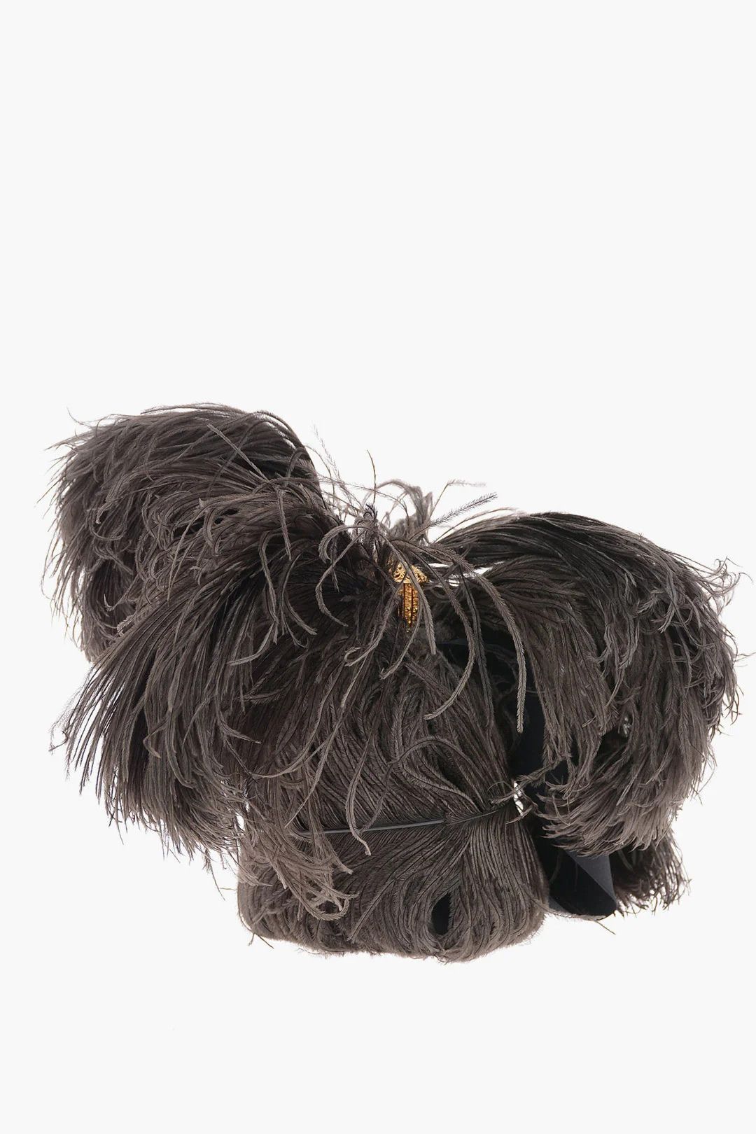 Balenciaga og1mm0326 Size: OS / Ostrich Feather Handbag in Brown Size ONE SIZE - 1 Thumbnail