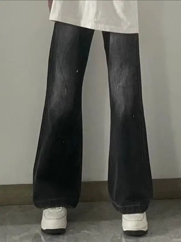 Japanese Brand × Jean Retro straight high street micro flared jeans Size US 32 / EU 48 - 2 Thumbnail