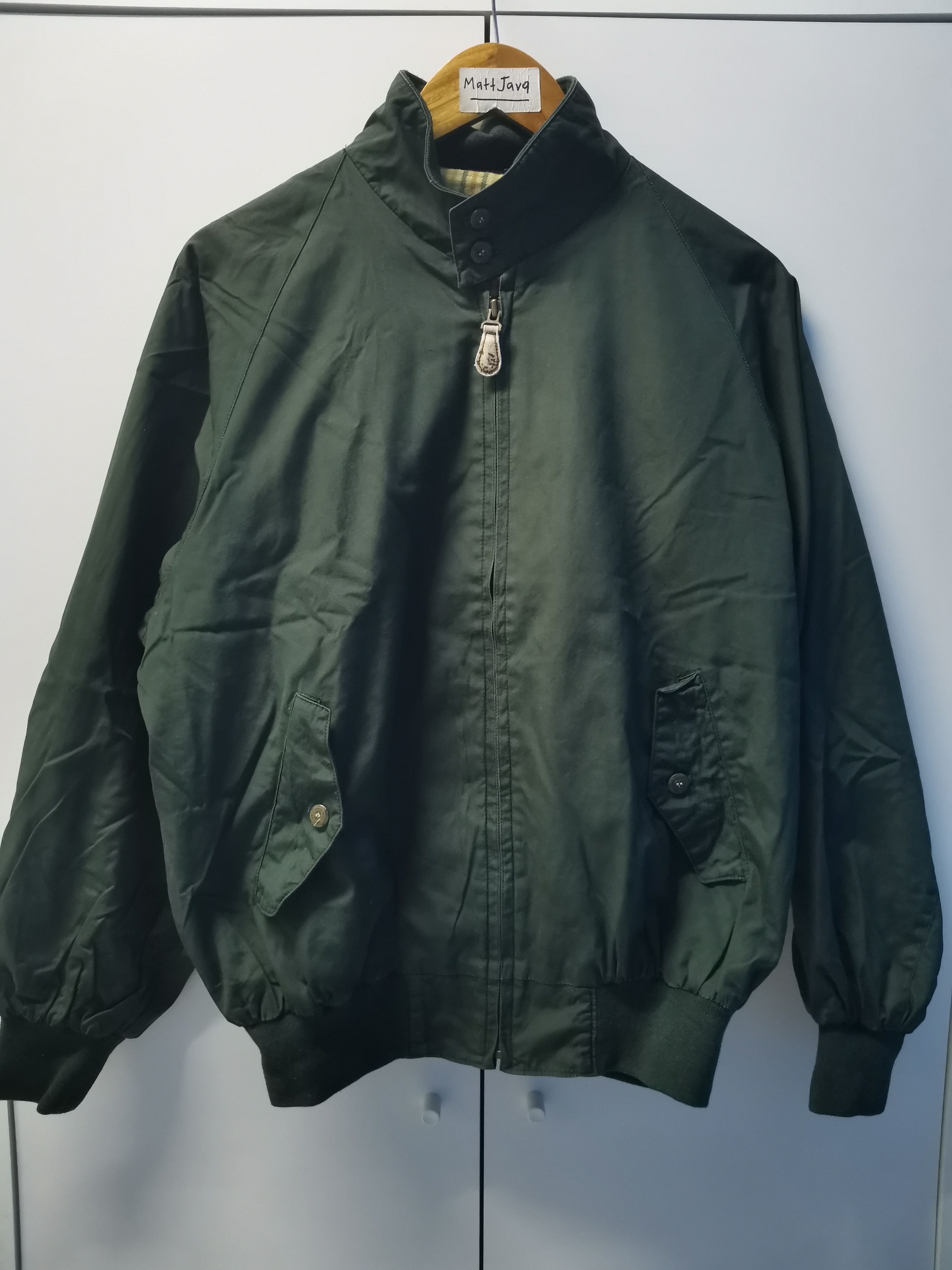 Gents Gent's Bomber Jacket Japan Designer Army Green Vintage Size US L / EU 52-54 / 3 - 2 Thumbnail