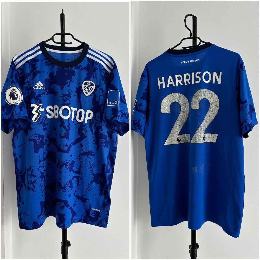 Adidas 2021 LEEDS Adidas #22 Harrison away jersey football Size US XL / EU 56 / 4 - 1 Thumbnail