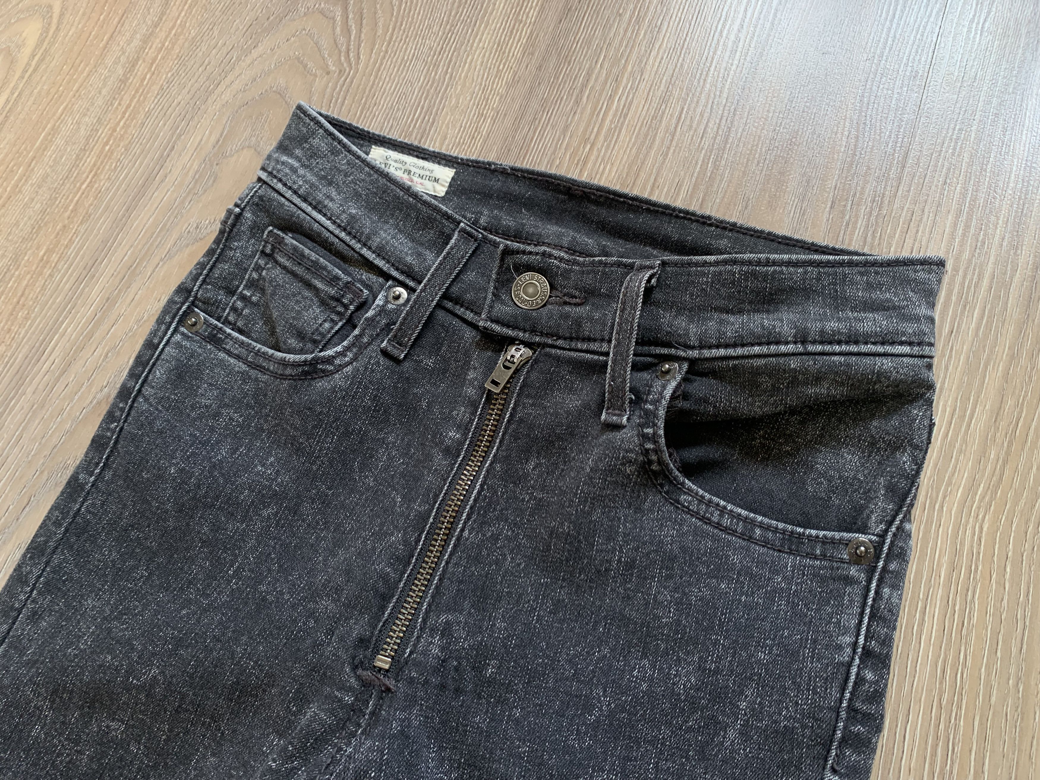 Levi's Levi’s Premium Womens Grey Stretch Denim Jeans Leggins Size 25" / US 0 / IT 36 - 4 Thumbnail