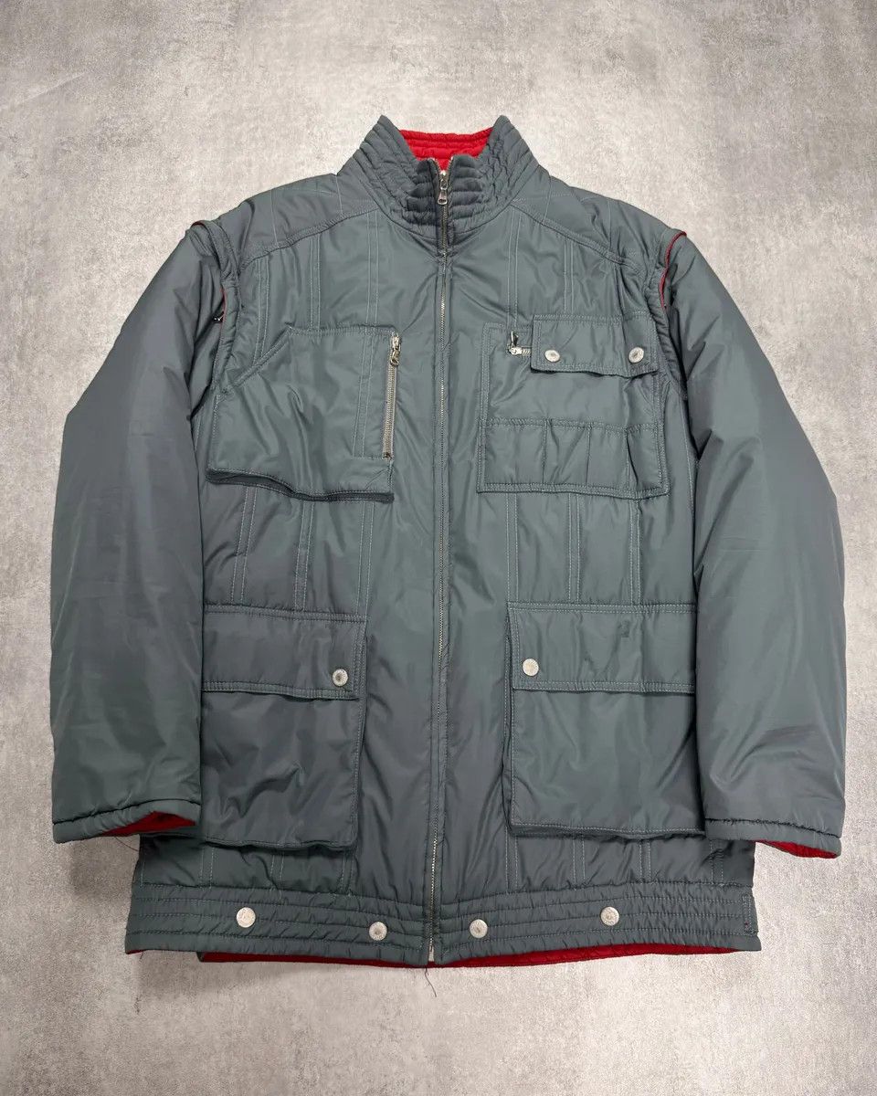 Dolce & Gabbana × Vintage 2000s Dolce & Gabbana Grey Sleeves Removable Puffer Jacket Size US L / EU 52-54 / 3 - 2 Thumbnail