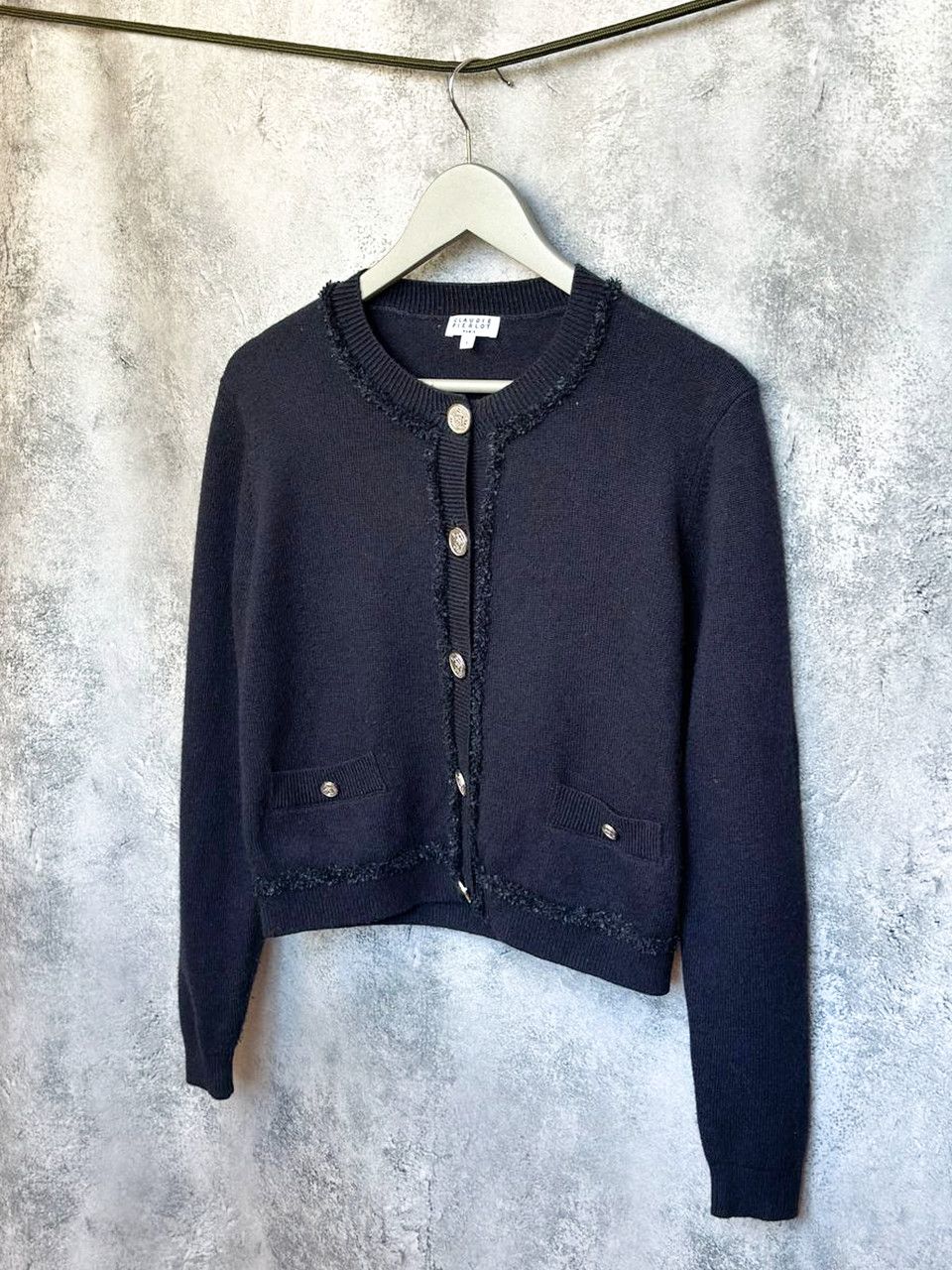 Other Claudie Pierlot Paris Wool Blend Cardigan Sweater Gold Crest Size S / US 4 / IT 40 - 1 Thumbnail