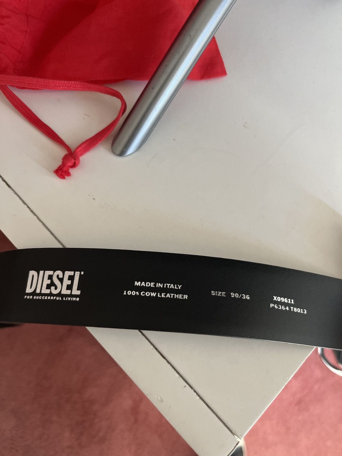Diesel Diesel Rhinestone Logo Belt Size 36 - 3 Thumbnail
