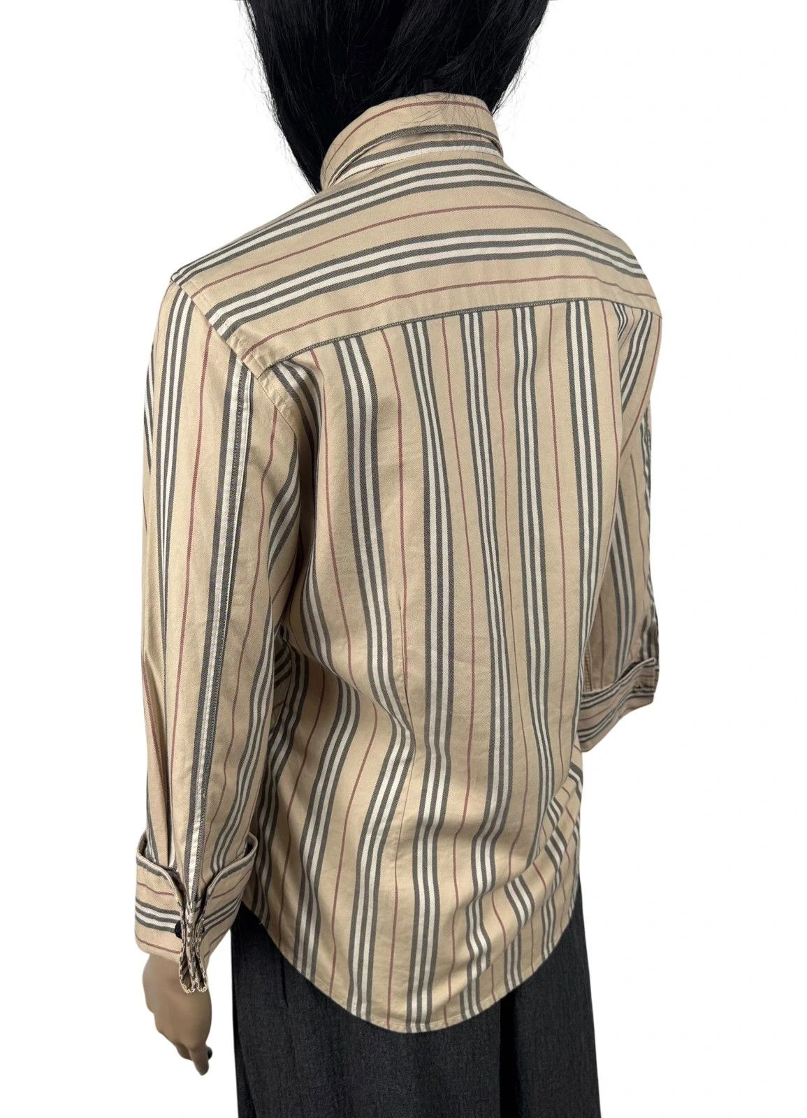 Burberry Burberry London Striped Shirt 3/4 Sleeve Vintage size M Size M / US 6-8 / IT 42-44 - 8 Thumbnail