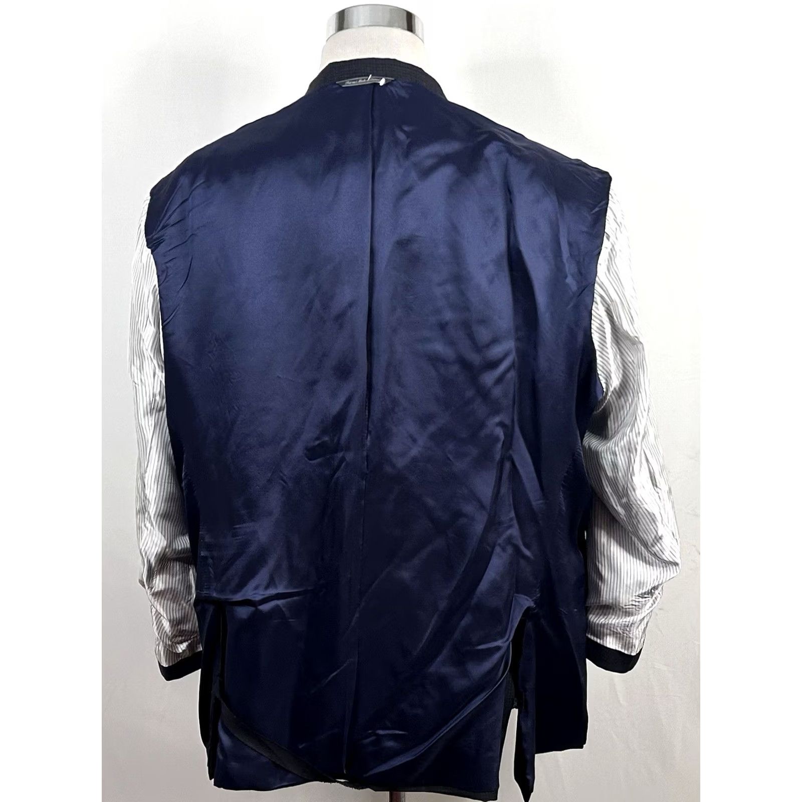 Jack Victor Jack Victor Sport Coat 56R Lennox Wool Gray Plaid Two-Button Double-Vented Mens Big & Tall Jacket Coat Size US XS / EU 42 / 0 - 8 Thumbnail