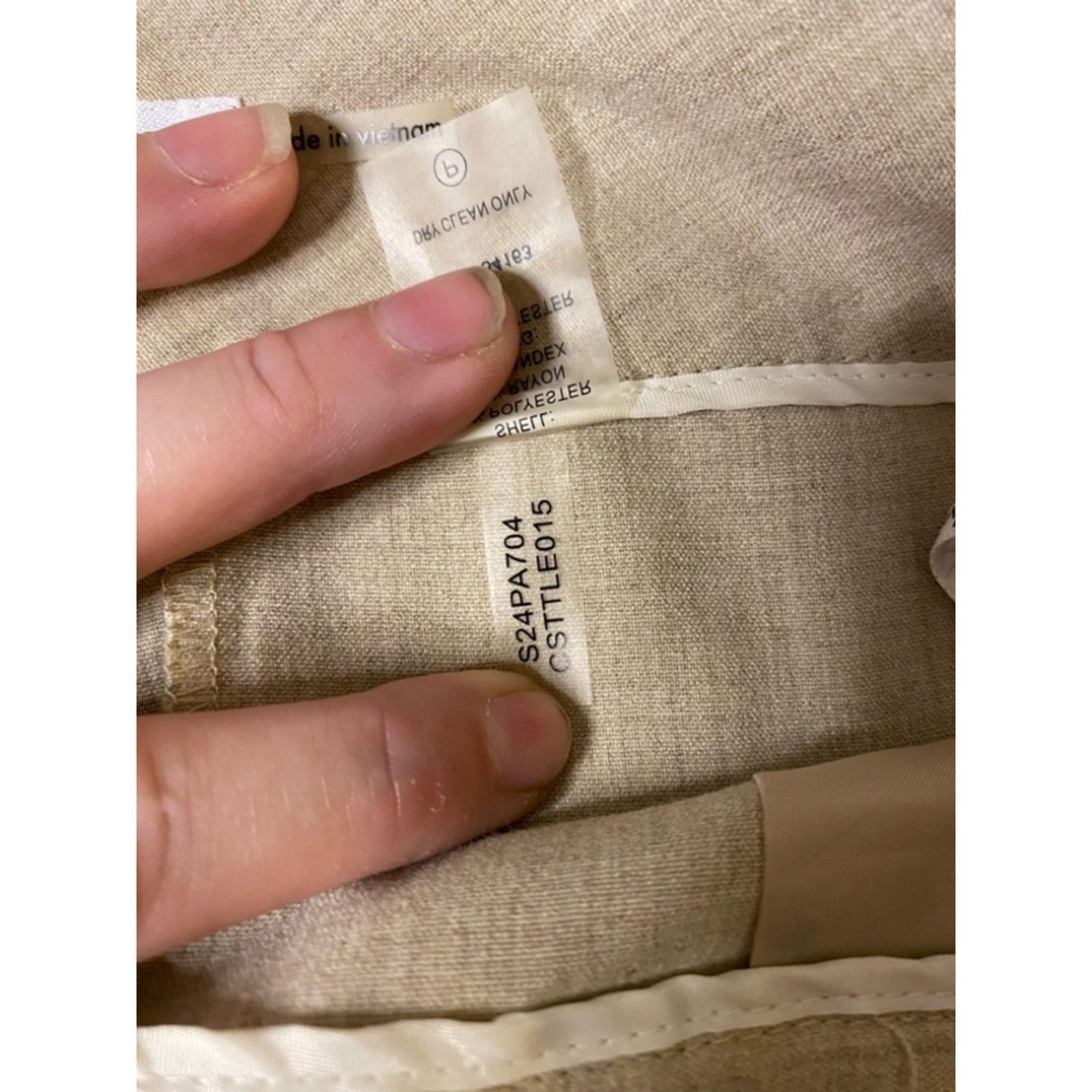 Calvin Klein Calvin Klein Beige Lightweight Trousers Officewear Slacks 2 Size 26" / US 2 / IT 38 - 6 Thumbnail