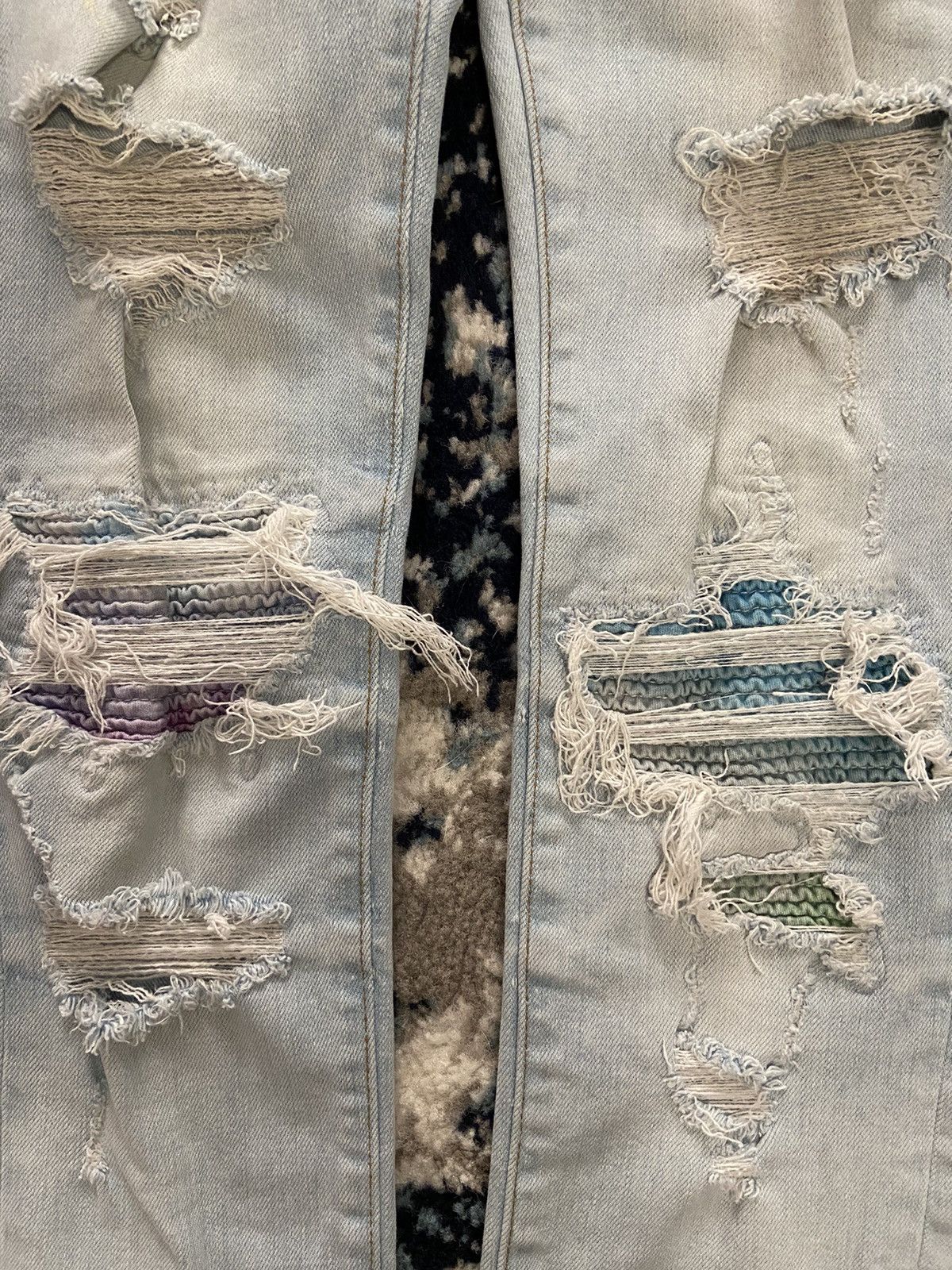 Amiri Amiri MX1 Light Wash Multi Patch Jeans Size US 28 / EU 44 - 3 Thumbnail
