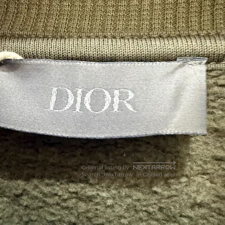 Dior Dior Embroidered Logo Olive Green Casual Sweatshirt Size US L / EU 52-54 / 3 - 3 Thumbnail